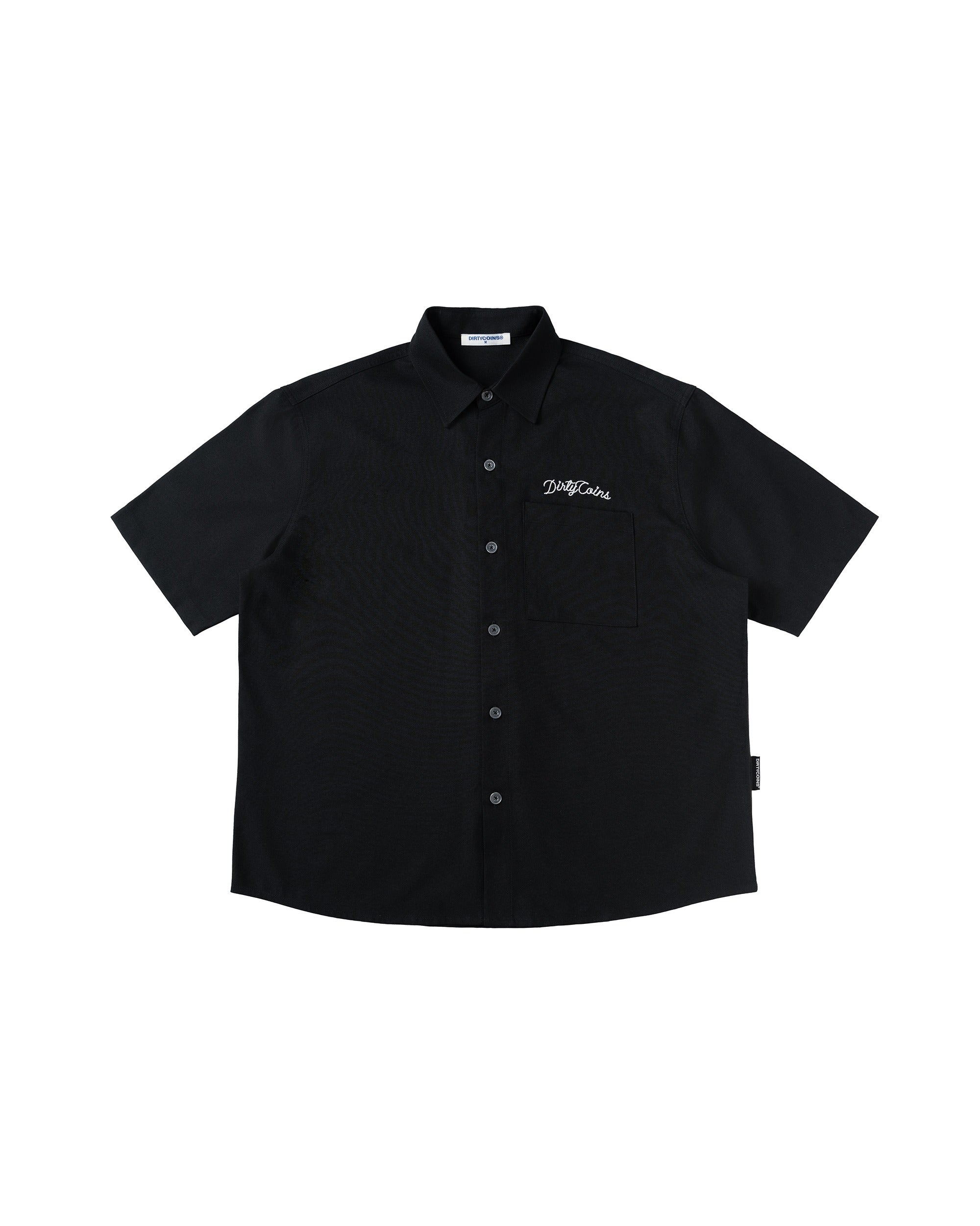 Rope Print Relaxed Shirt - Black