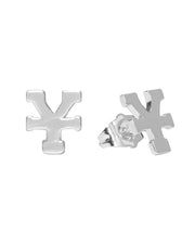 DirtyCoins "Y" Logo Earing Grey