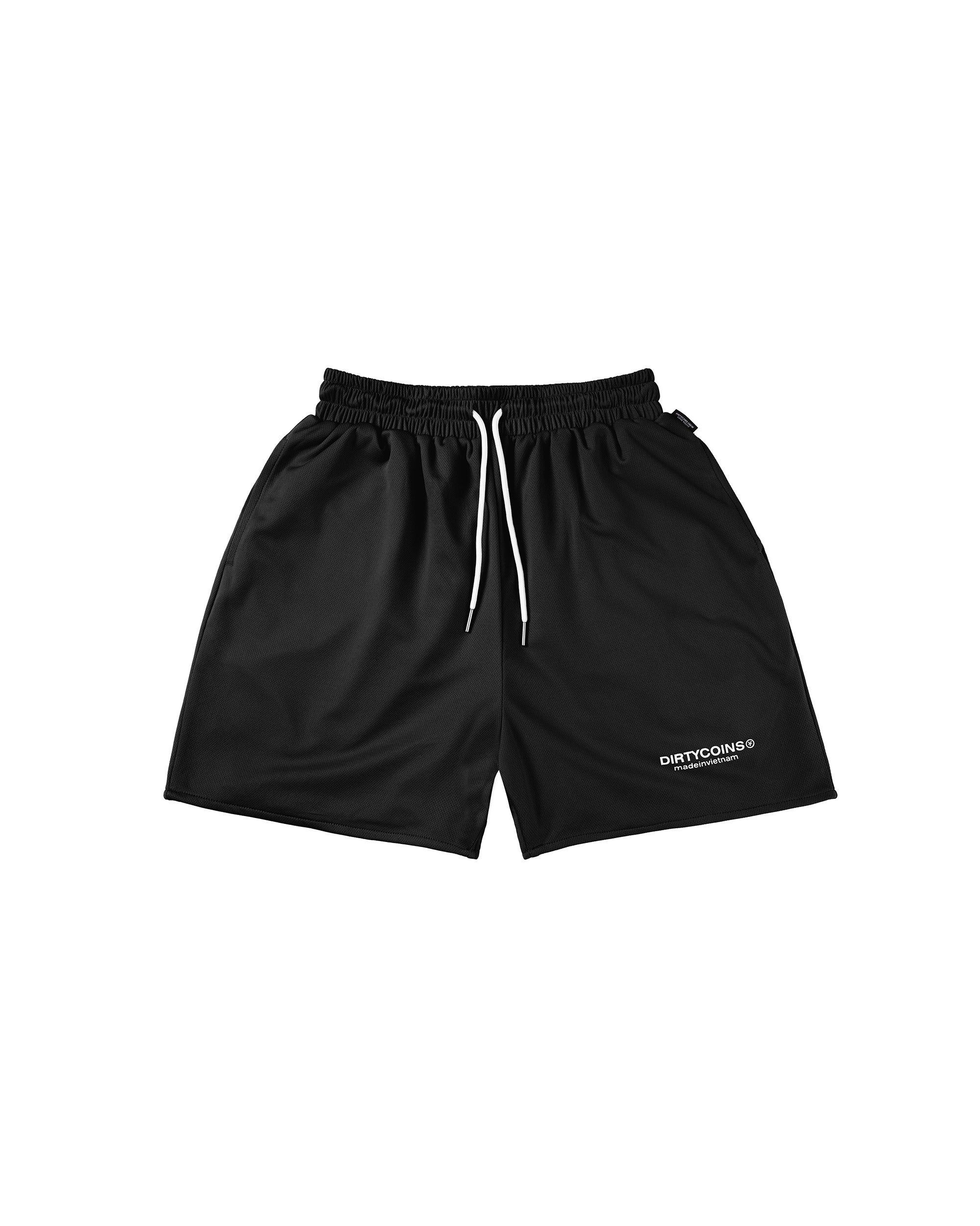 Logo Mesh Shorts - Black