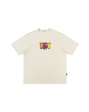 Dico Multicolor Typo T-shirt - Cream