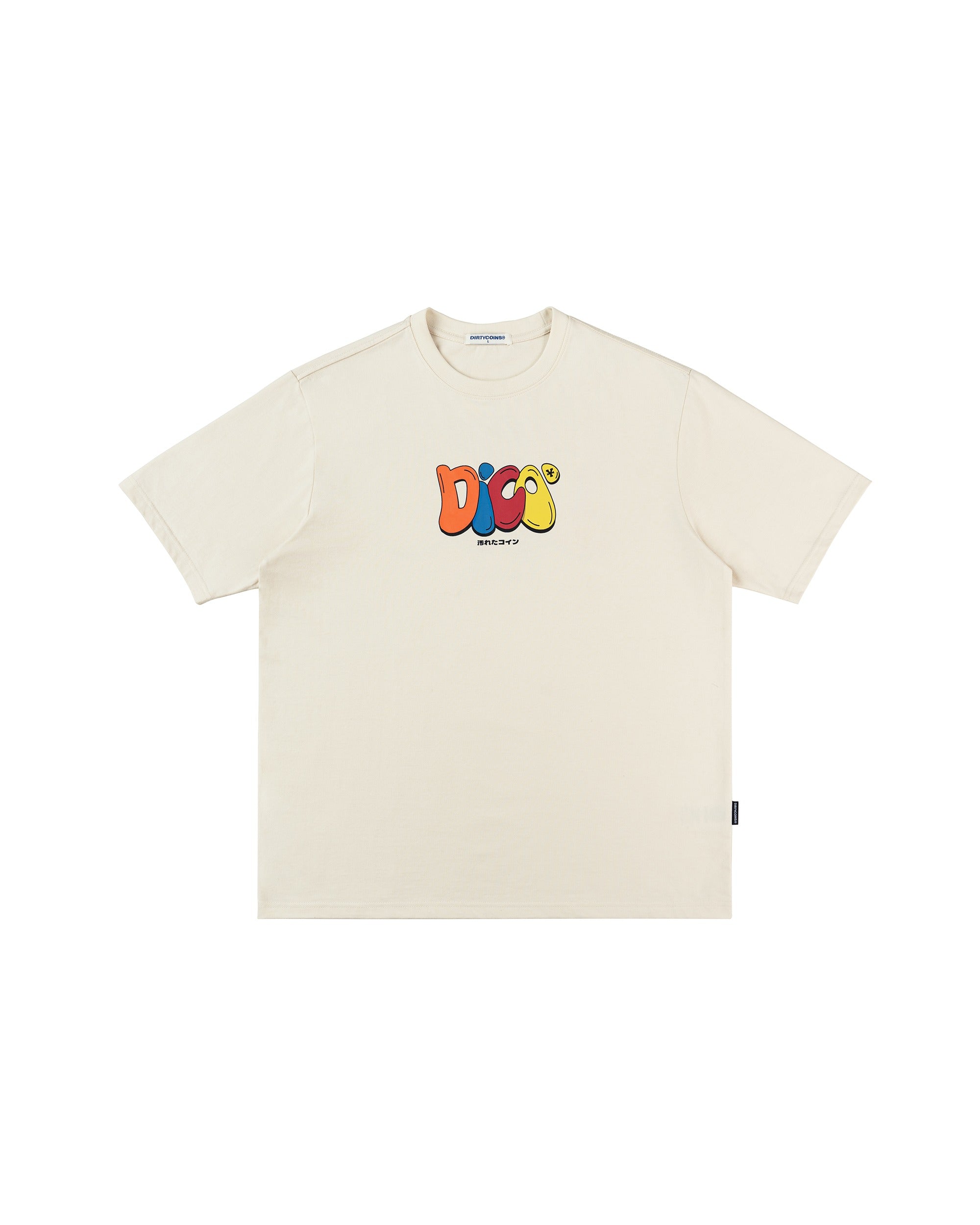 Dico Multicolor Typo T-shirt - Cream