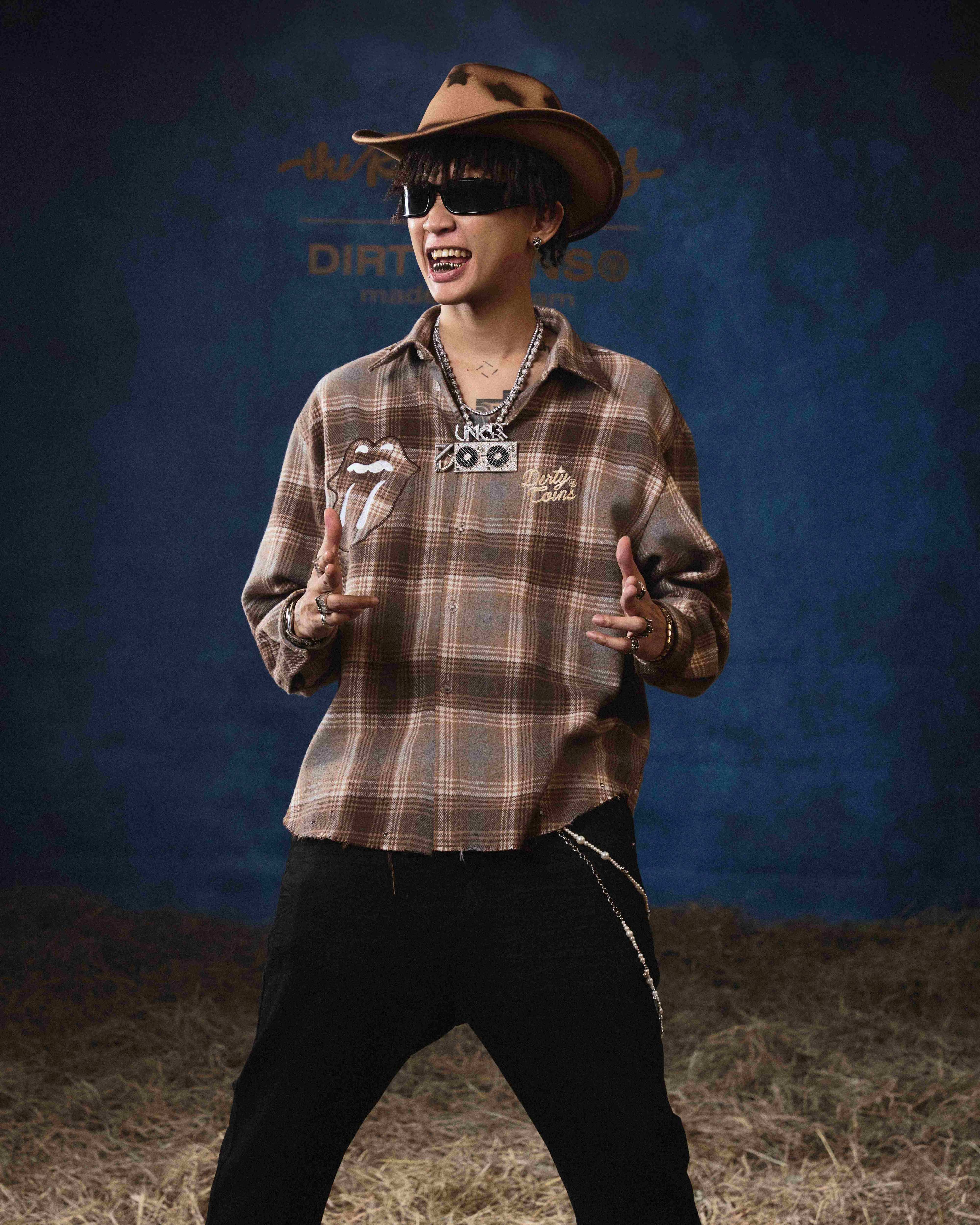 DCxRS Western Rivet Flannel Brown