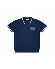 Knit Polo Premium Garment Navy Blue