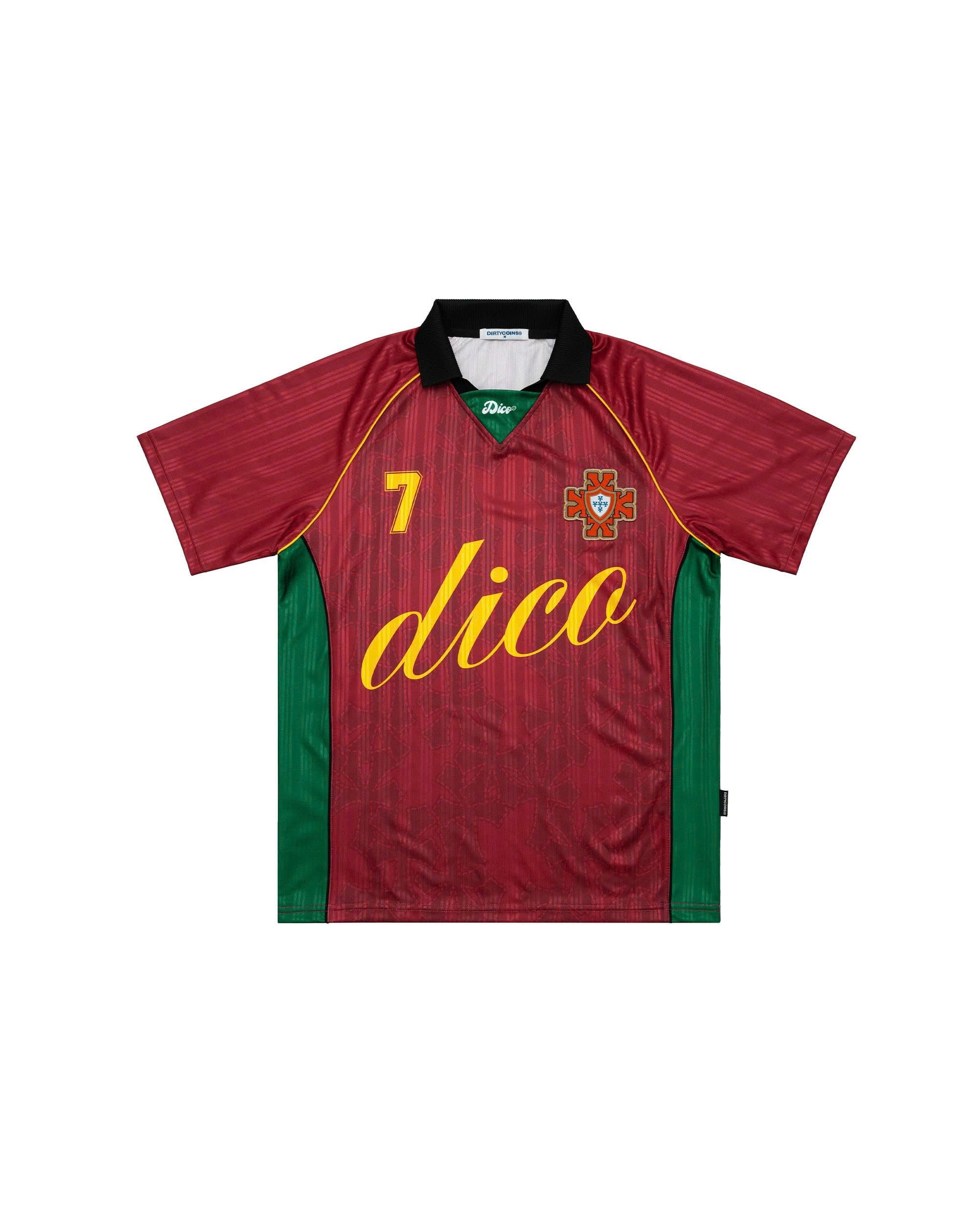 DirtyCoins Soccer Jersey Dico Seven Red Green