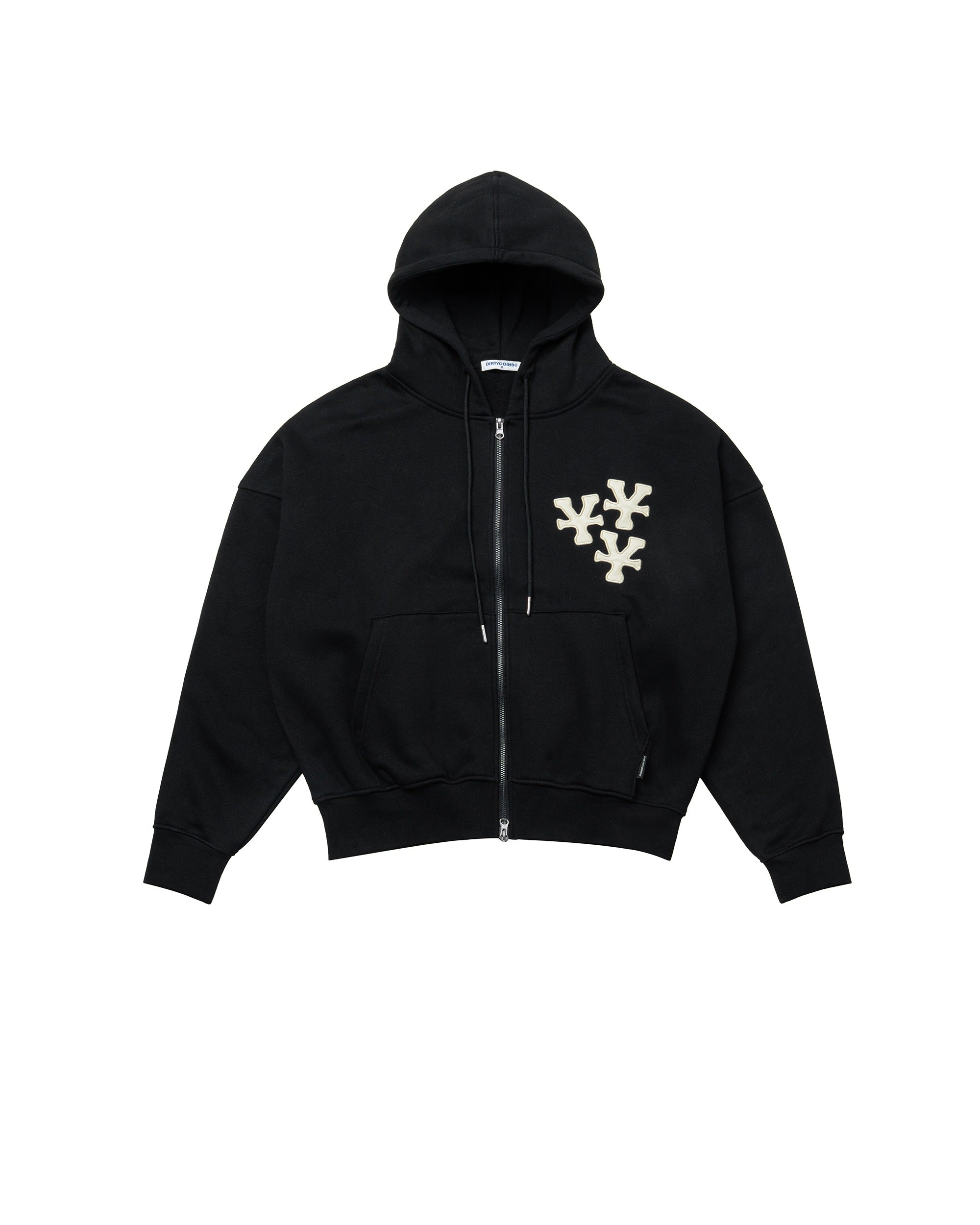 "Y" Patches Relaxed Hoodie
