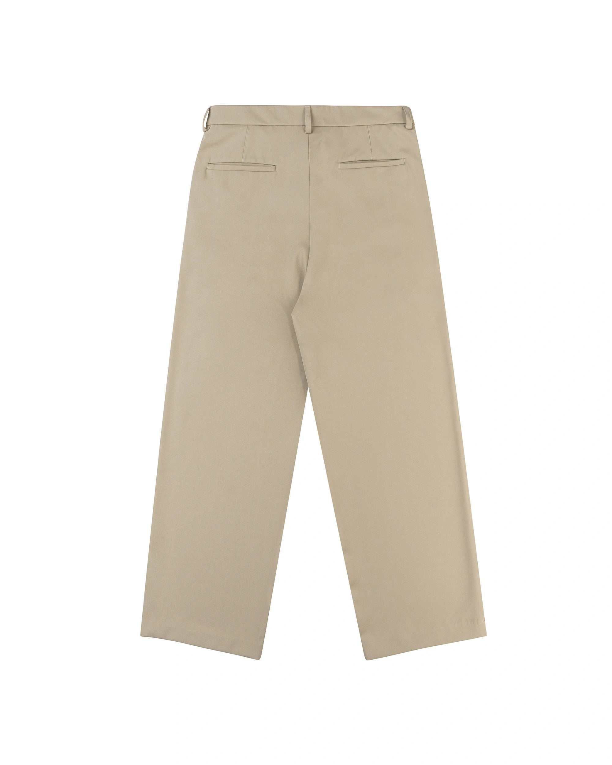 Metal Label Wide Trouser Pants