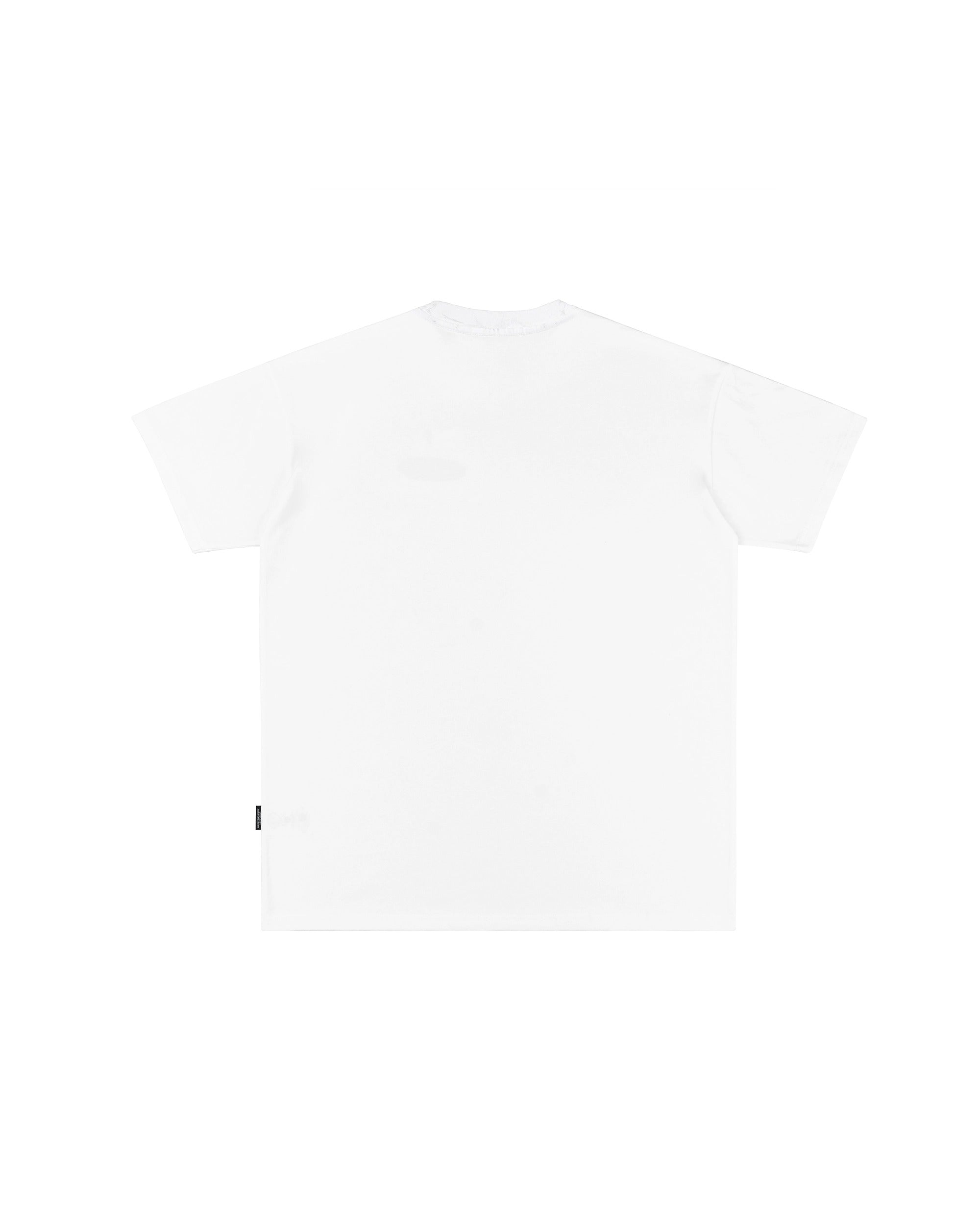 DirtyCoins Striped Destroy All Print T-Shirt Red Blue