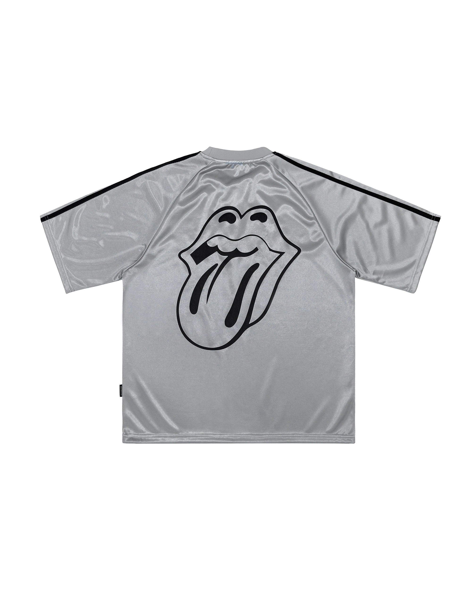 DCxRS Logo Glossy Soccer Jersey Grey