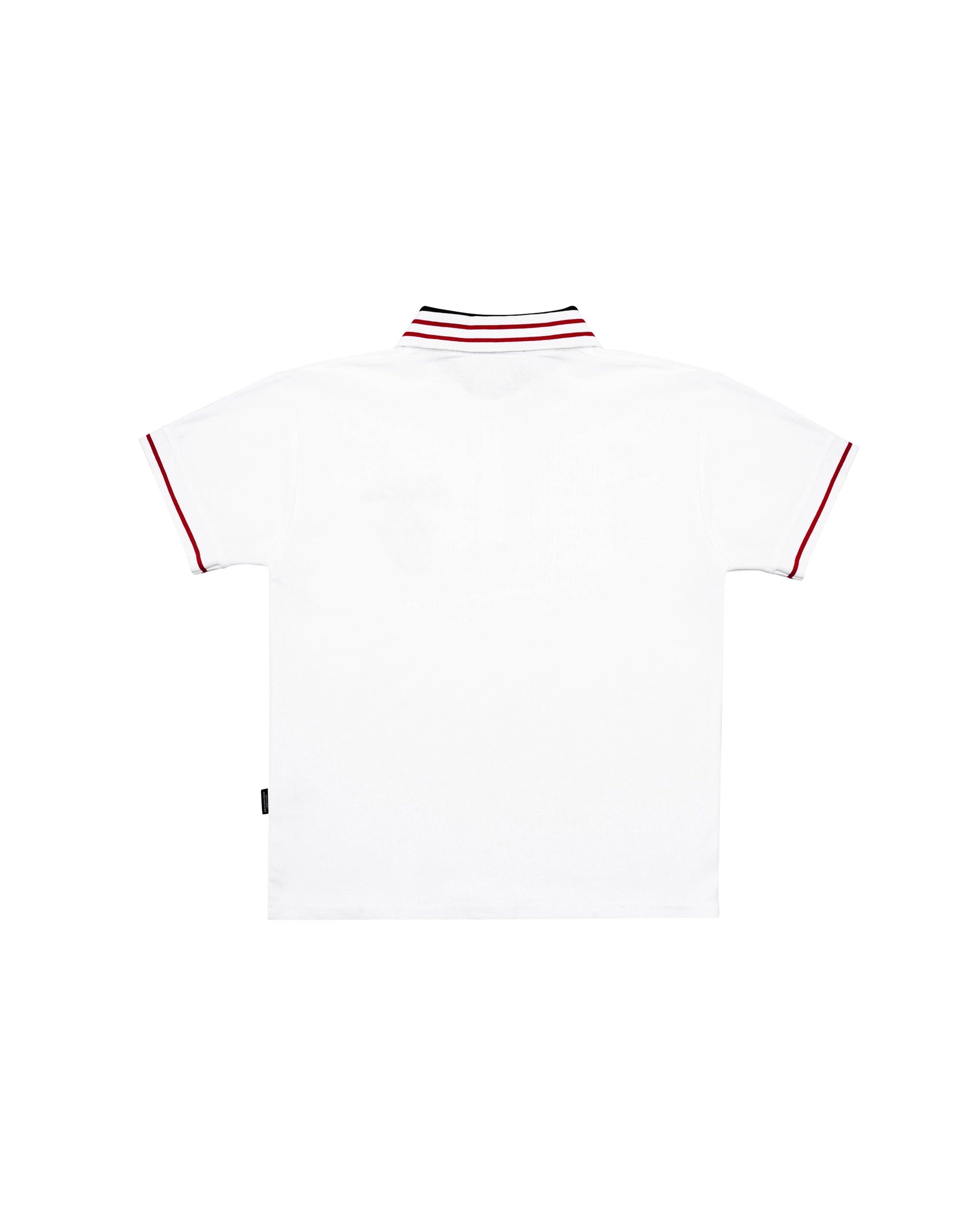 DCxRS Embroidery Logo Polo White