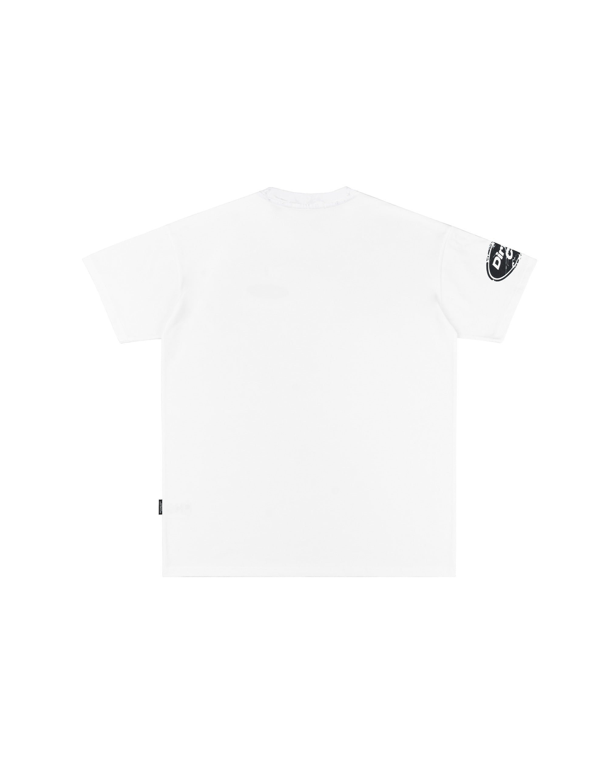 DirtyCoins Stripe Tee Trompe Loeil Print T-Shirt White