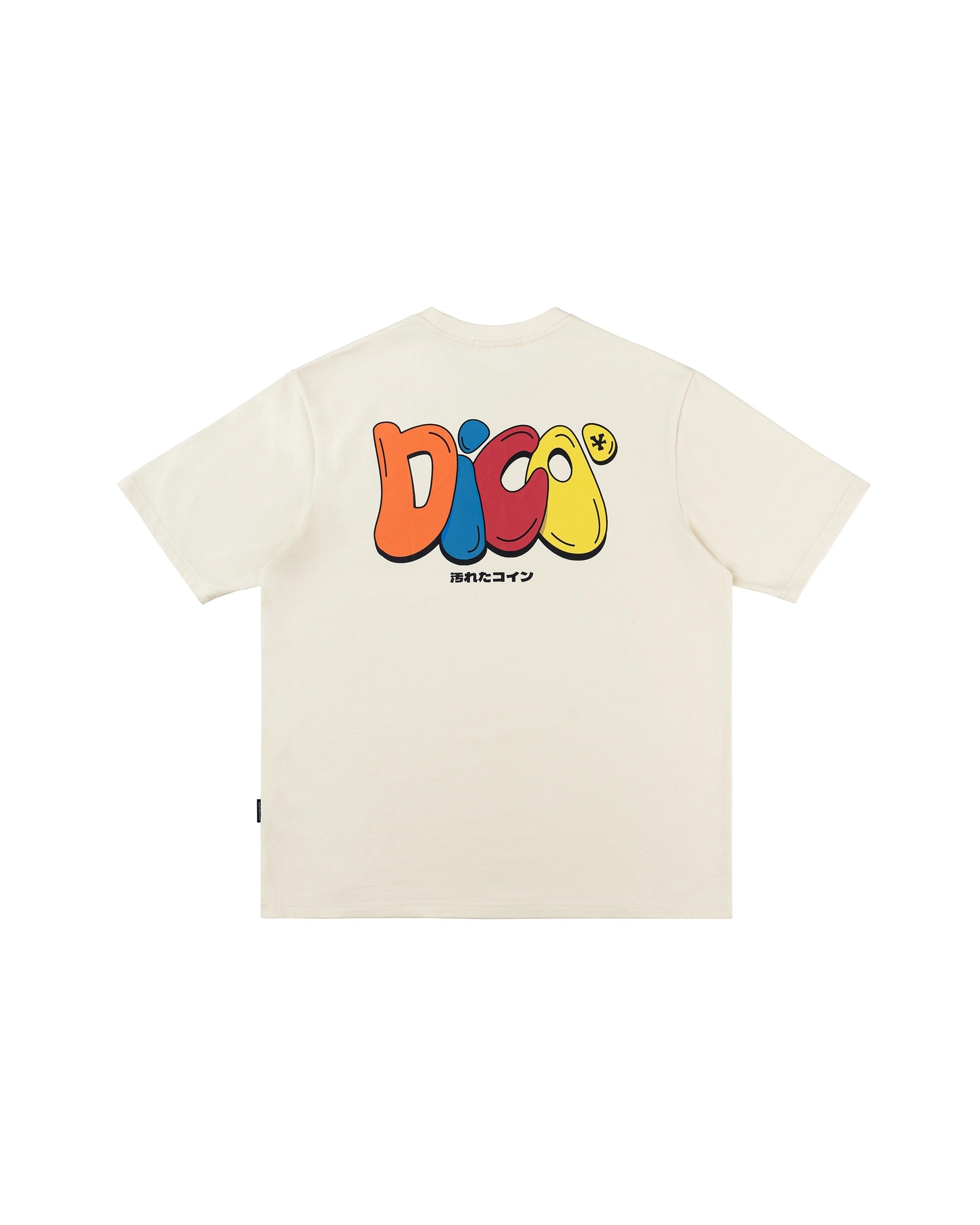 Dico Multicolor Typo T-shirt - Cream