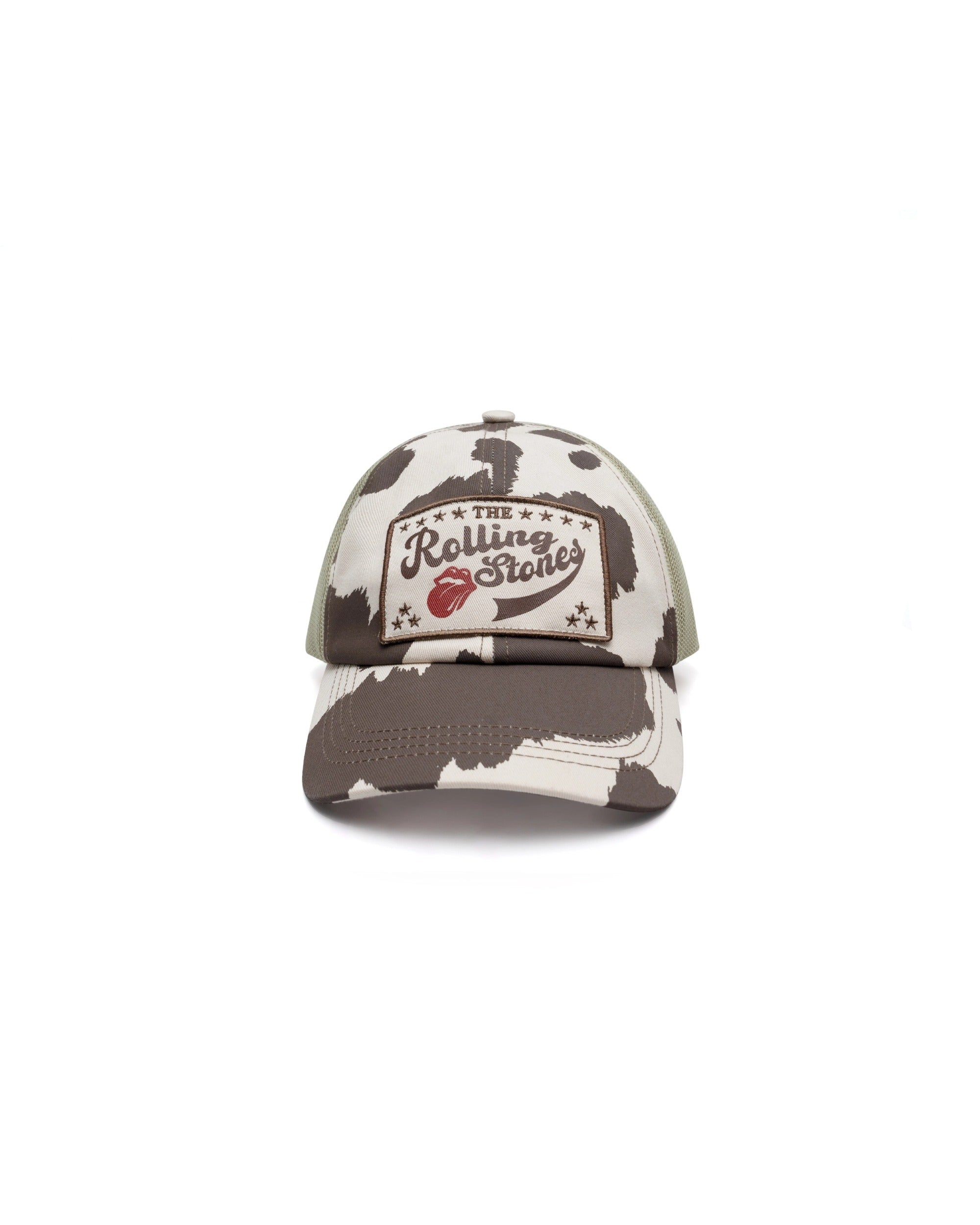 DCxRS Cow Printed Mesh Cap Begie