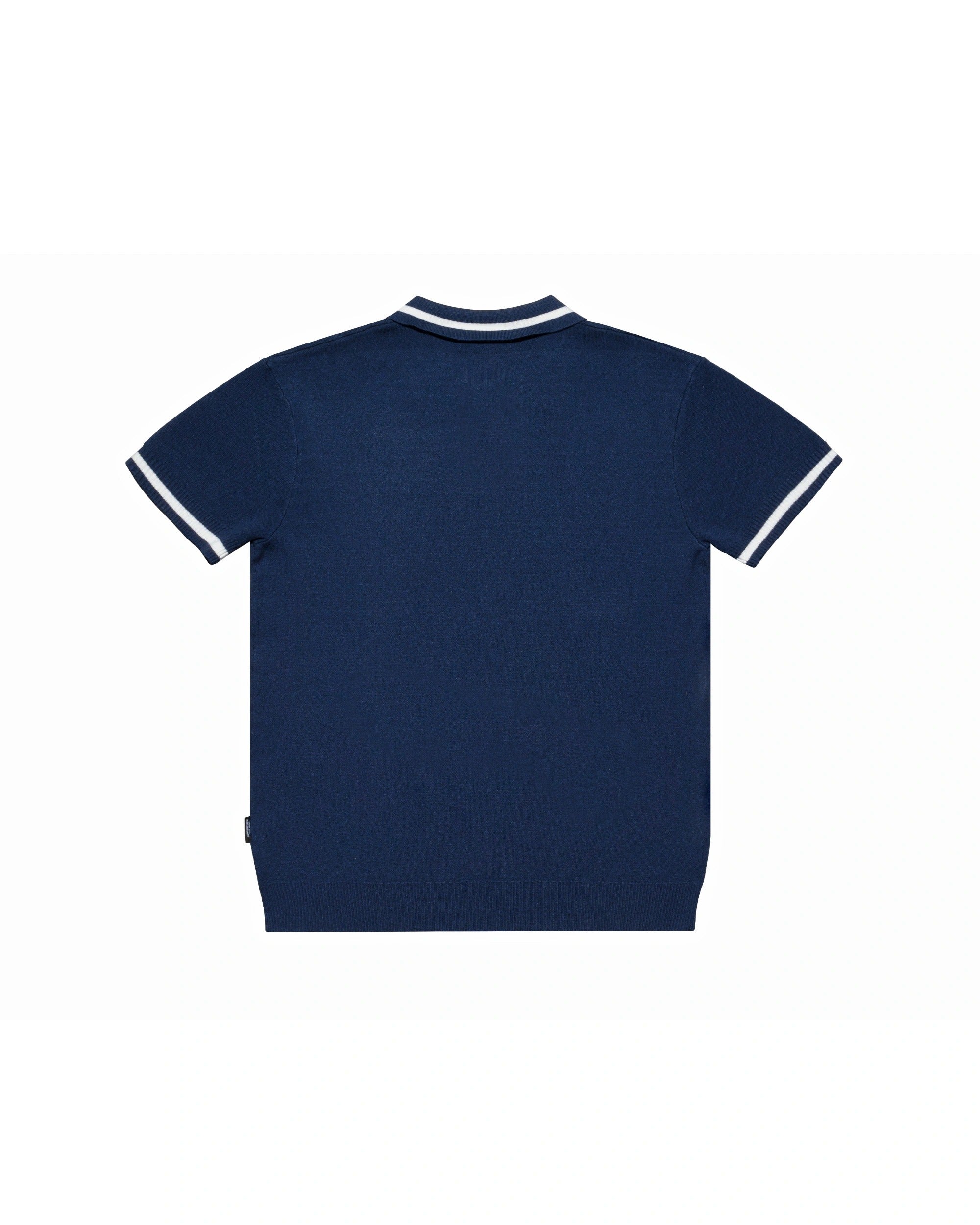 Knit Polo Premium Garment Navy Blue