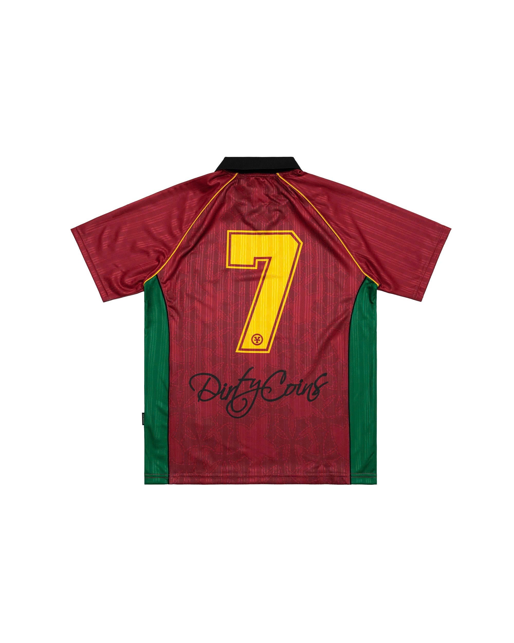DirtyCoins Soccer Jersey Dico Seven Red Green