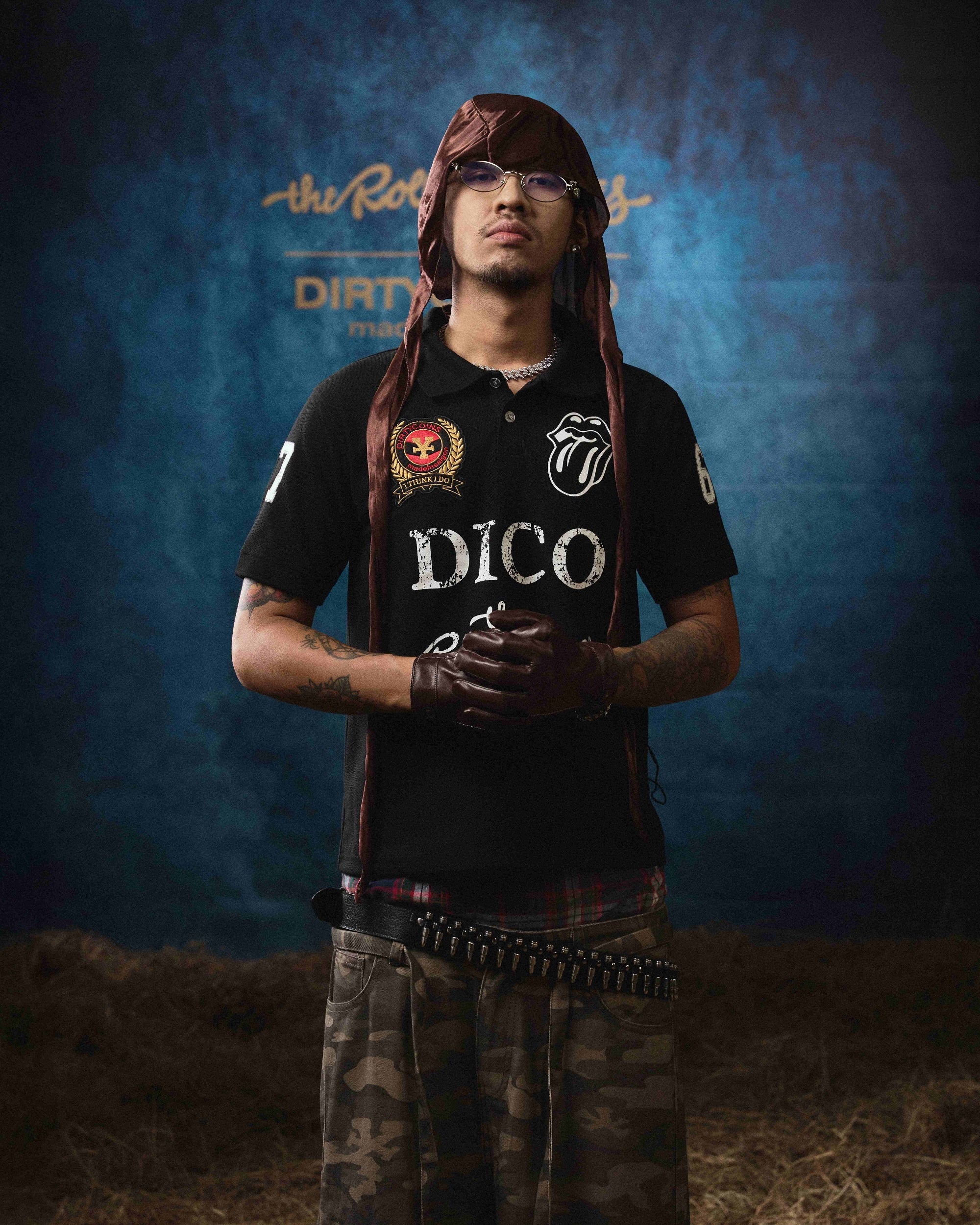 DCxRS Classic Patches Polo Black