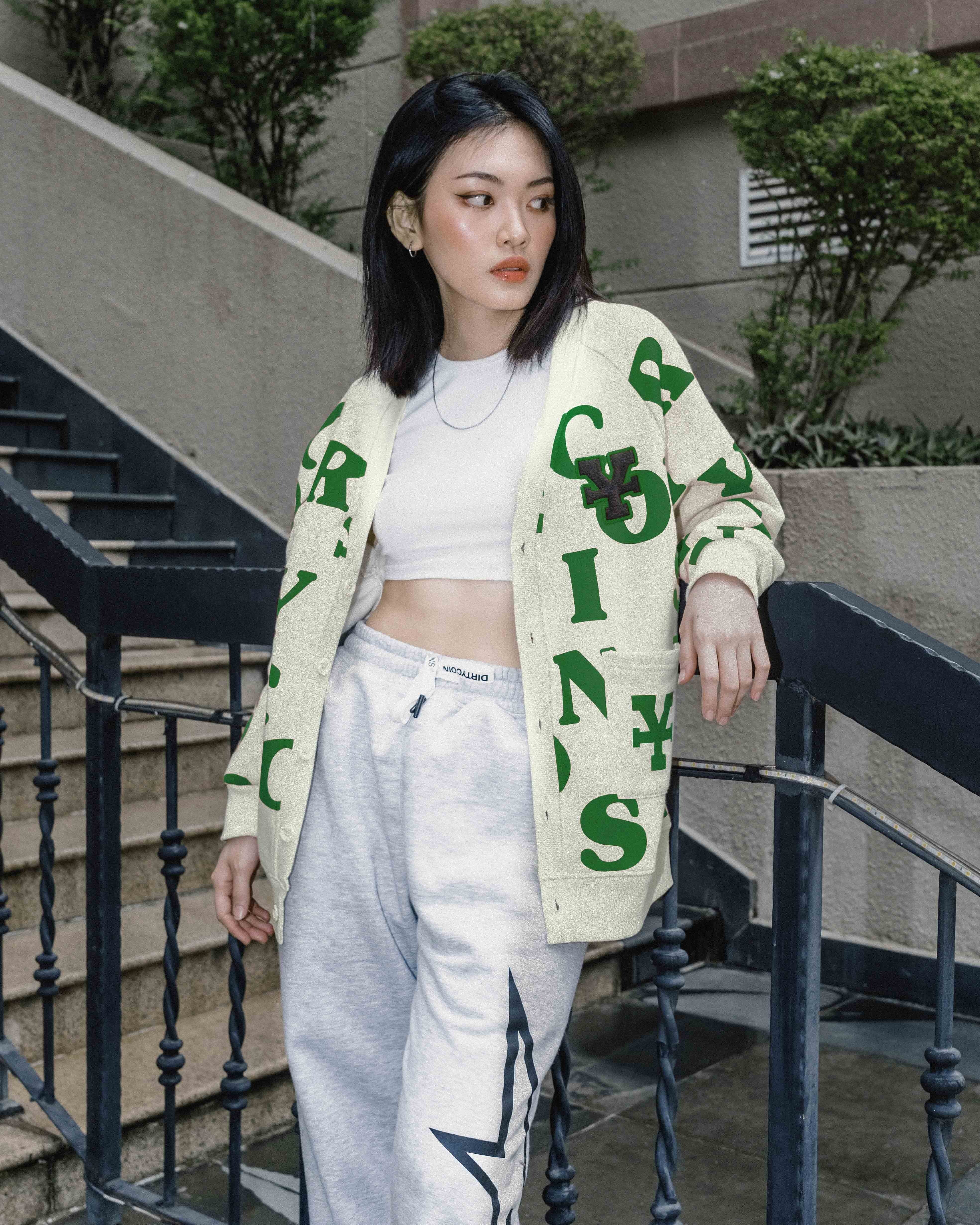 DirtyCoins Print Cardigan