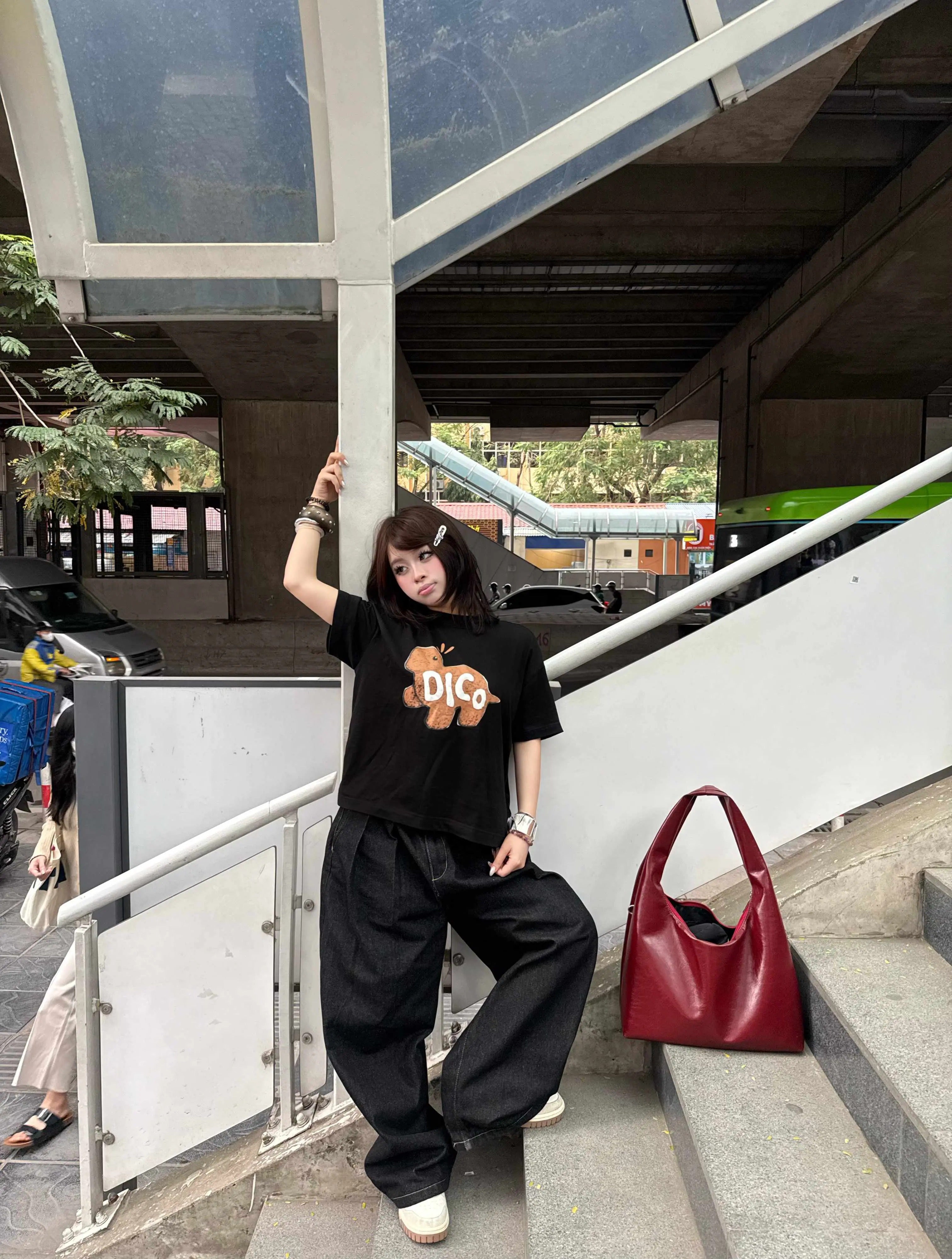 Dico Lil Dino Relaxed Boxy T-shirt Black