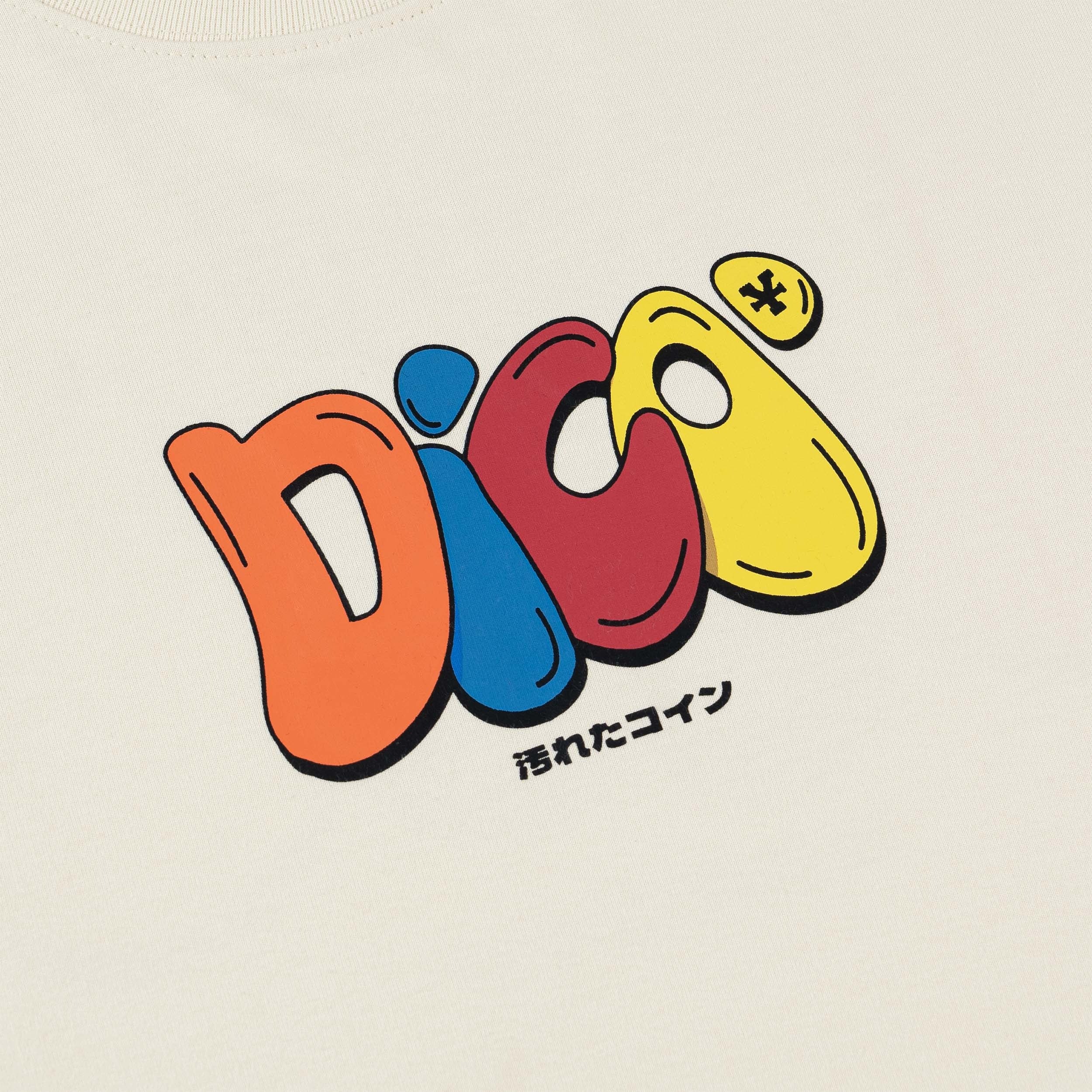 Dico Multicolor Typo T-shirt - Cream