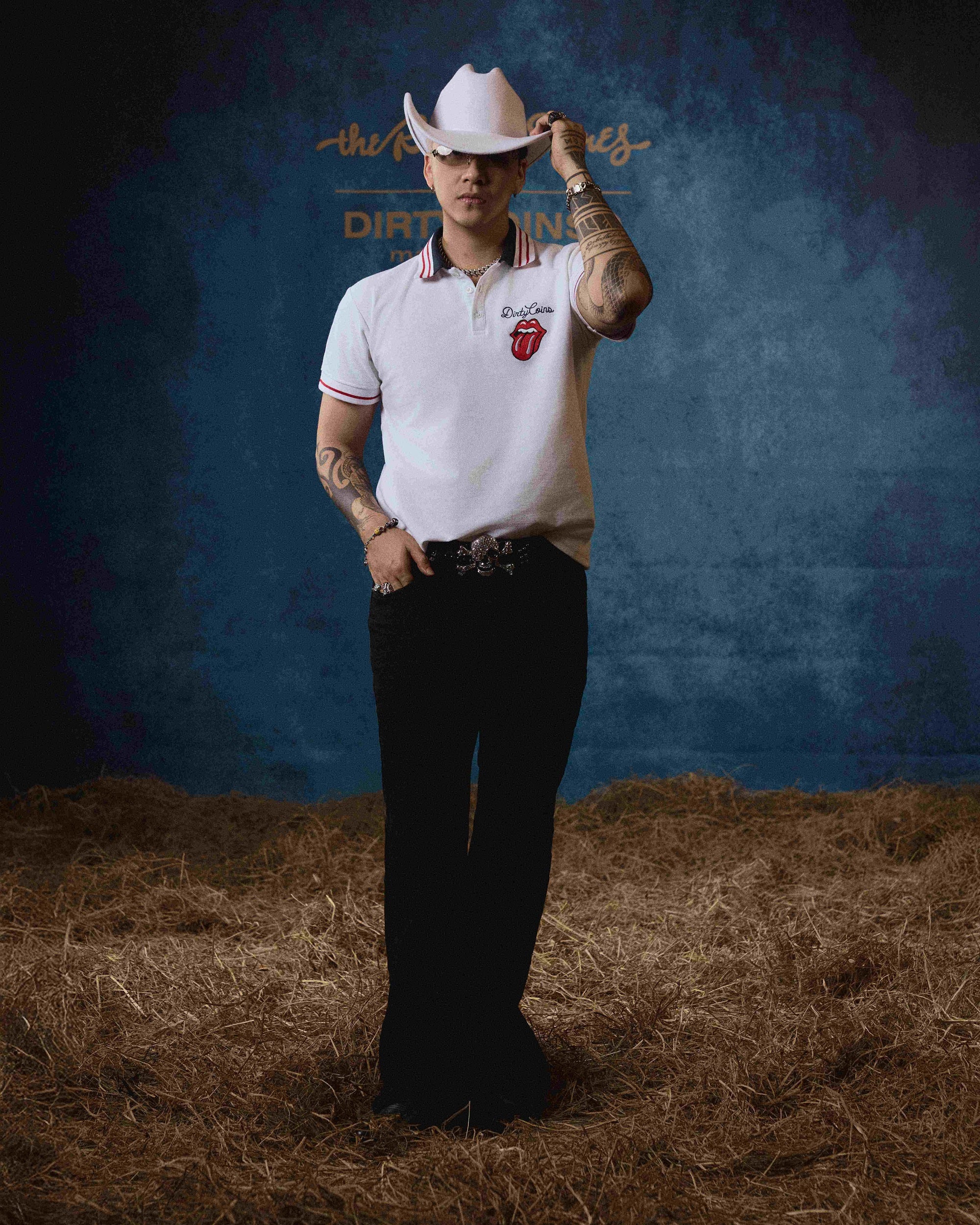 DCxRS Embroidery Logo Polo White