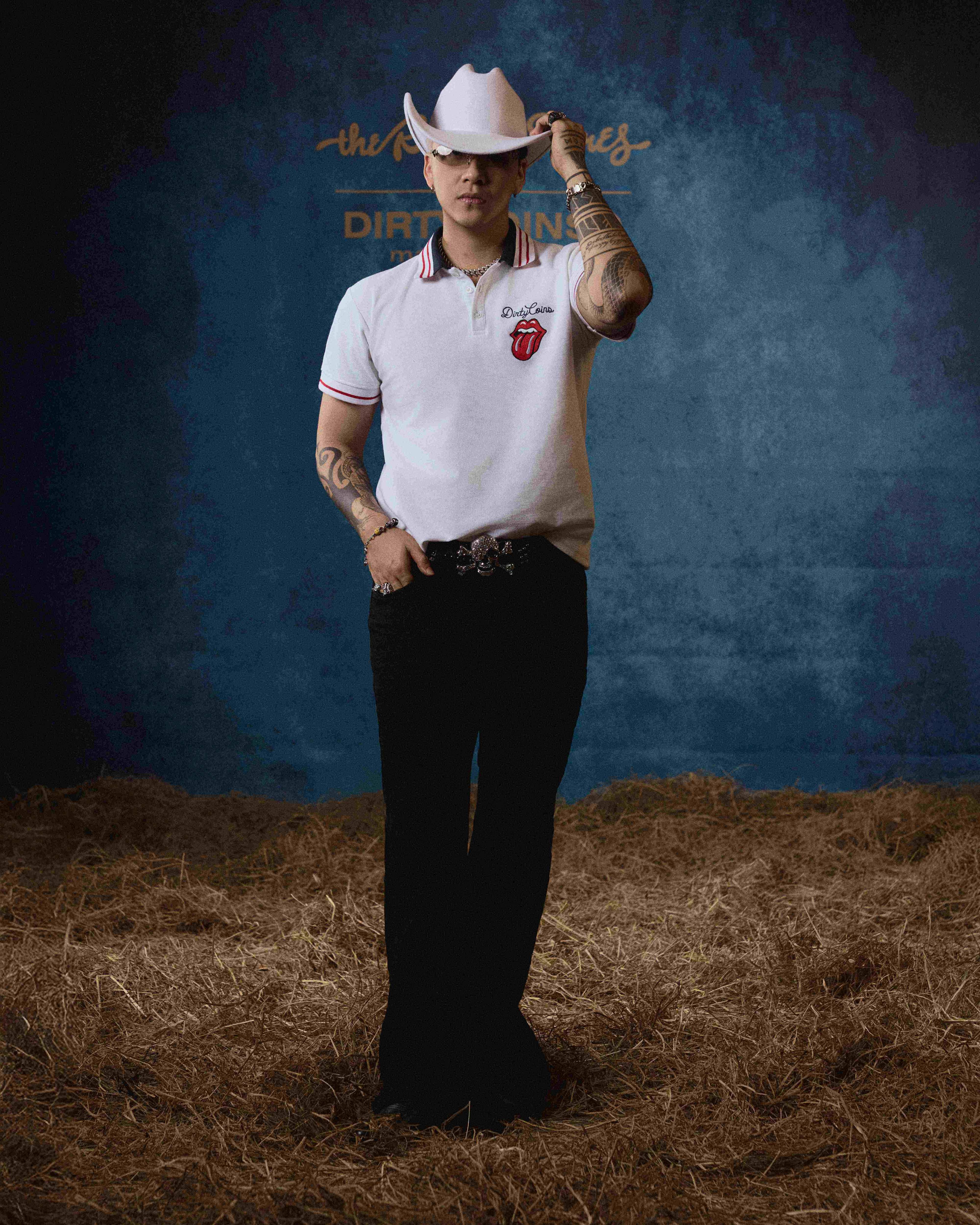 DCxRS Embroidery Logo Polo White