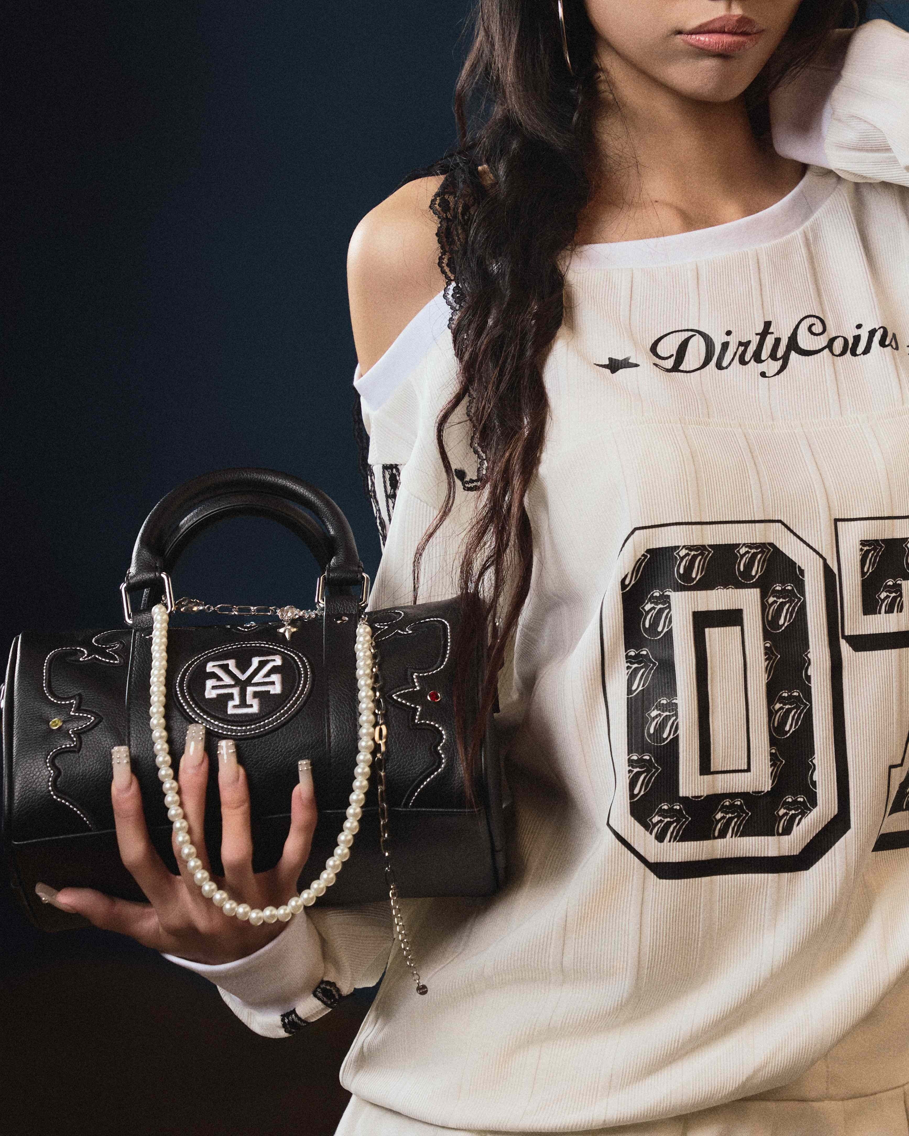 DCxRS Western Studs Mini Bowler Bag Black