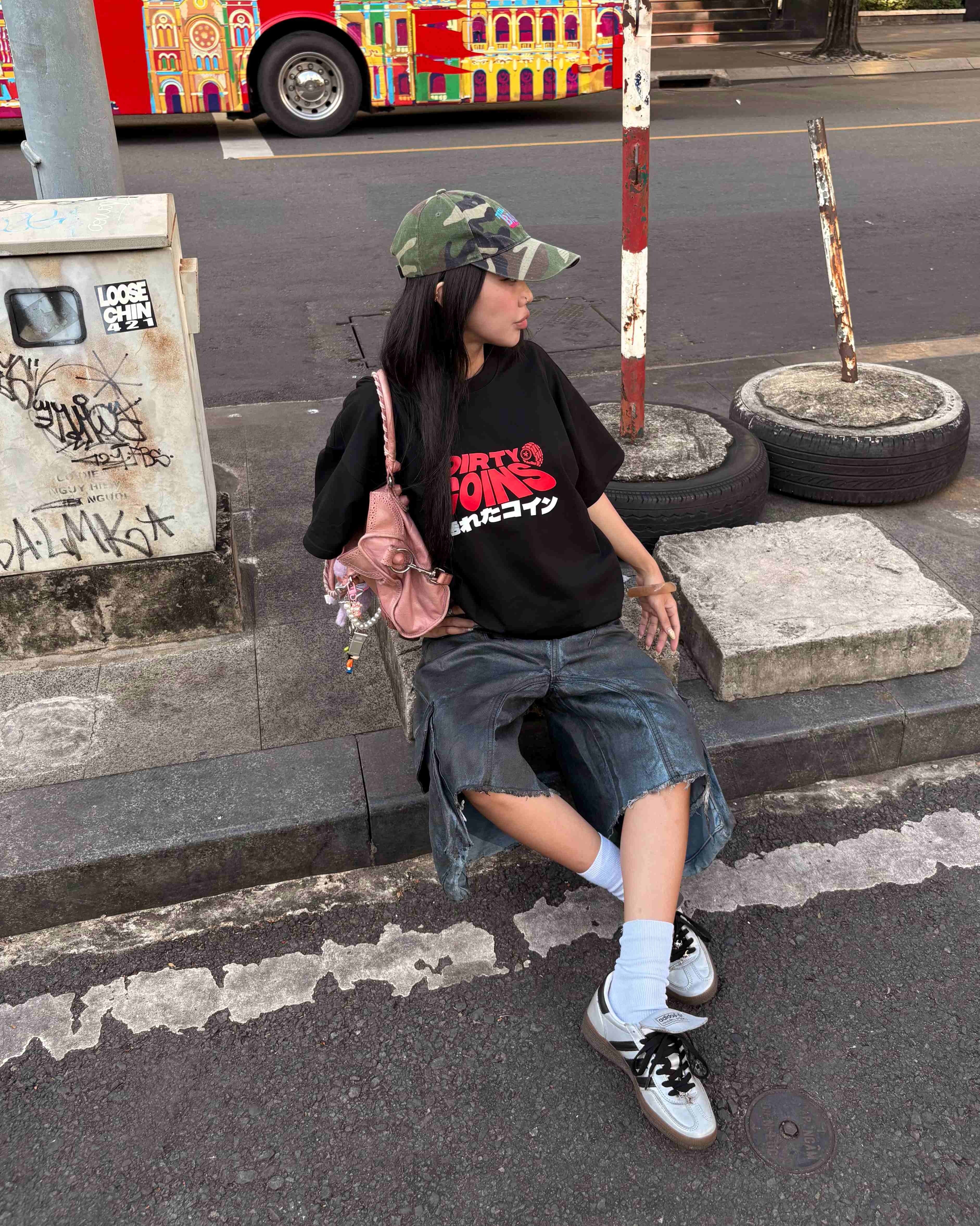 DirtyCoins Wavy Logo T-Shirt