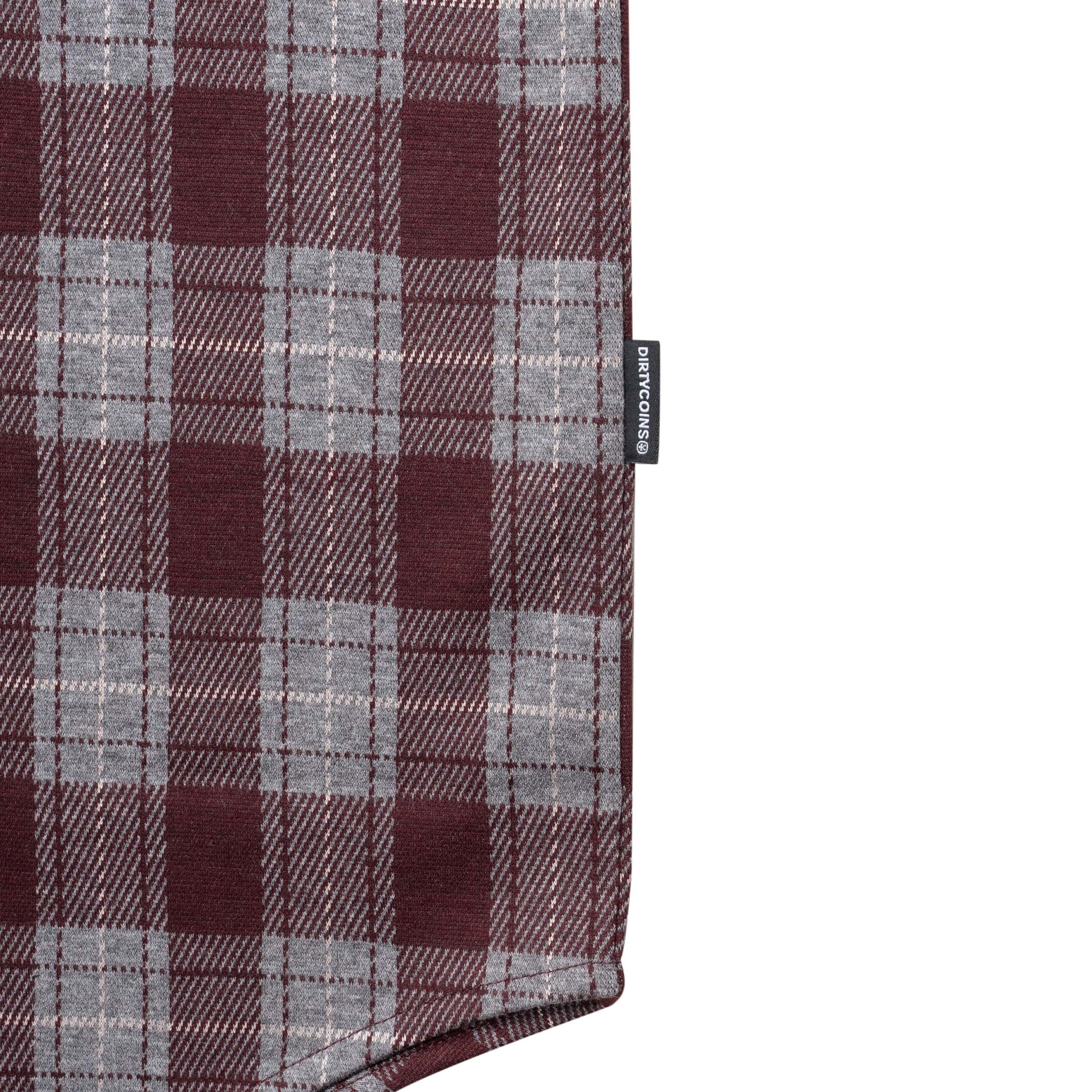 DirtyCoins Bluestar Check Shirt Red