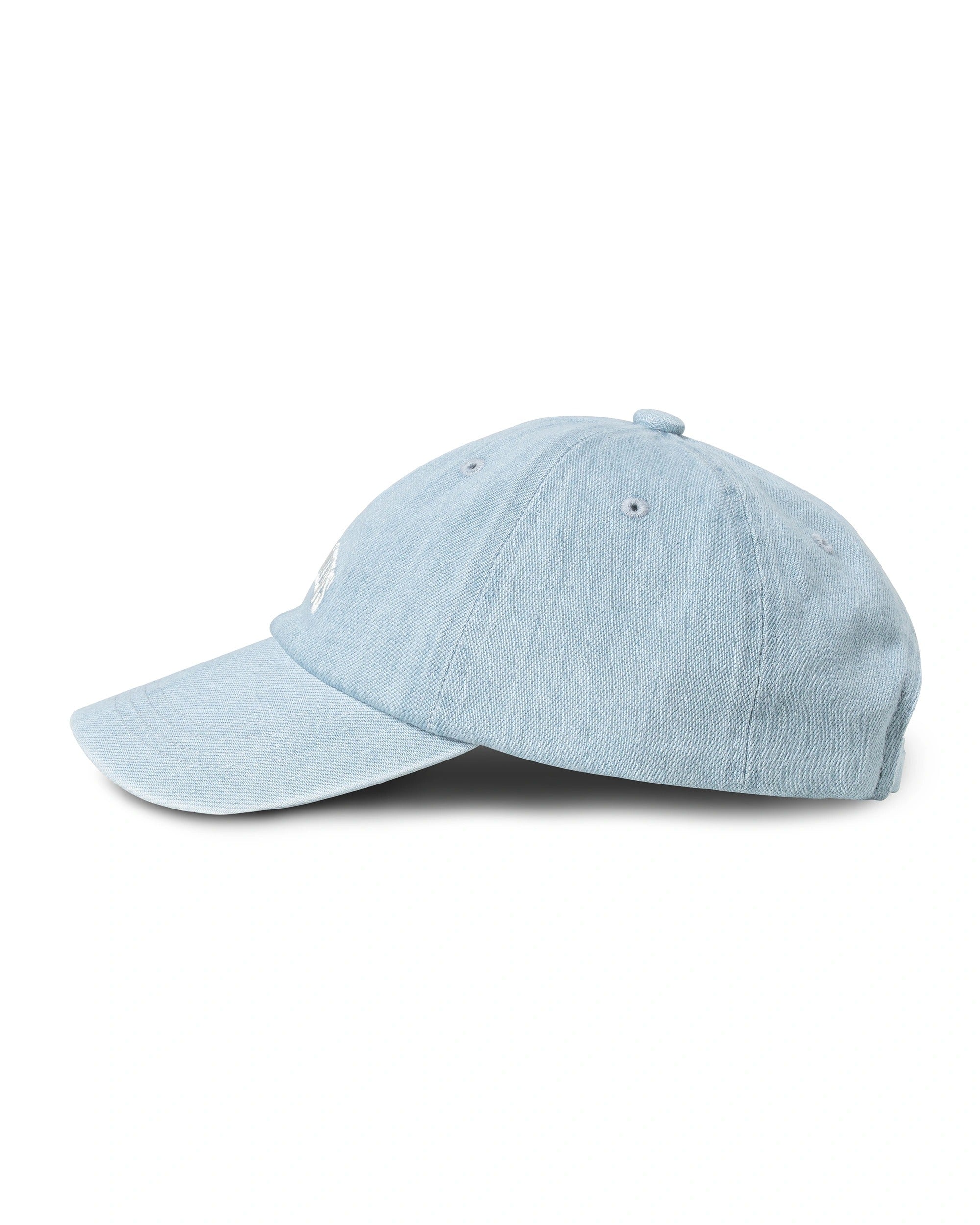 Cap Denim Washed Logo Embroidery