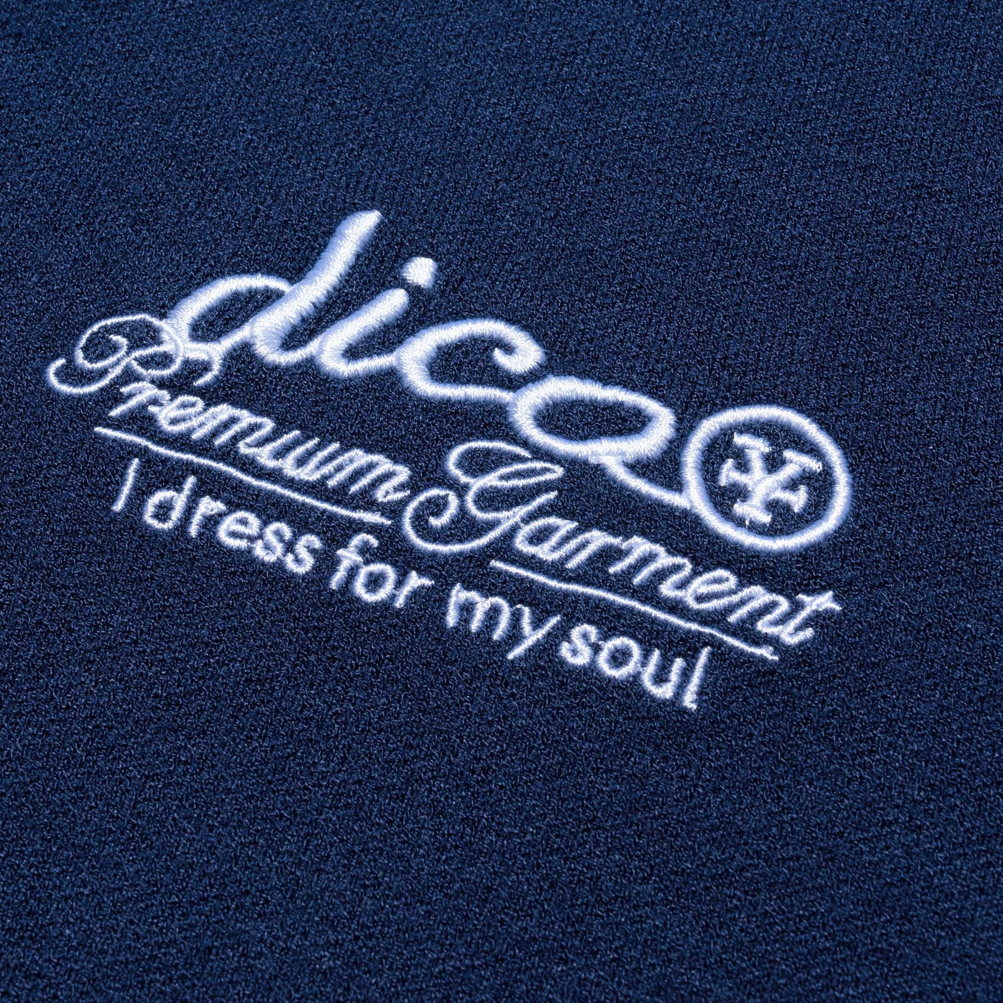 Knit Polo Premium Garment Navy Blue