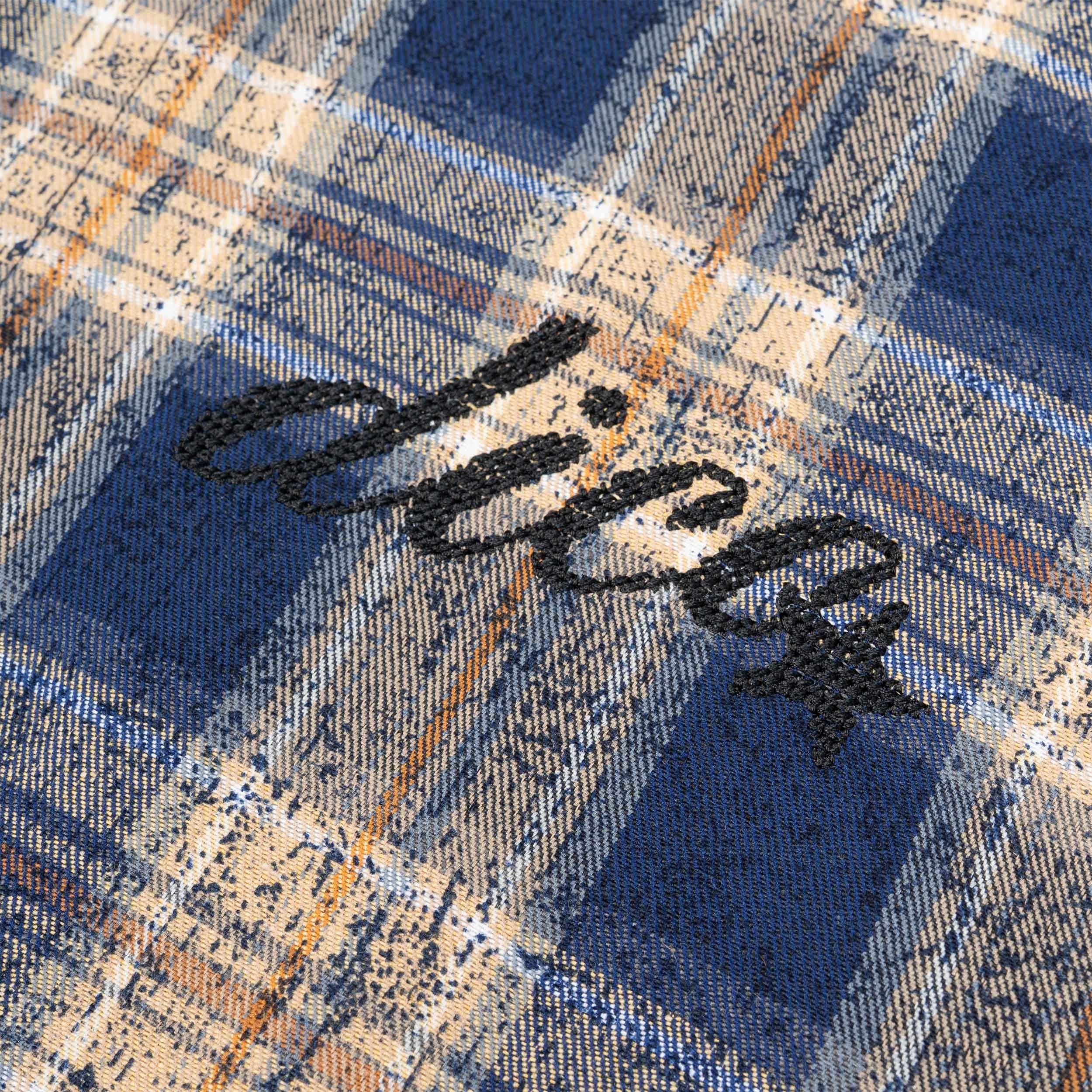 Dico Star Embroidery Sleeveless Flannel Navy Sand