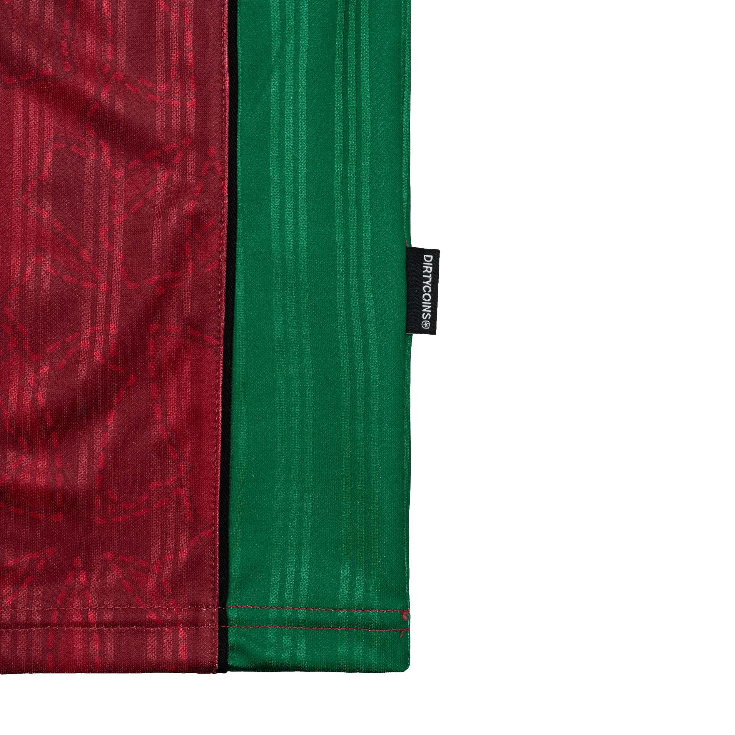 DirtyCoins Soccer Jersey Dico Seven Red Green