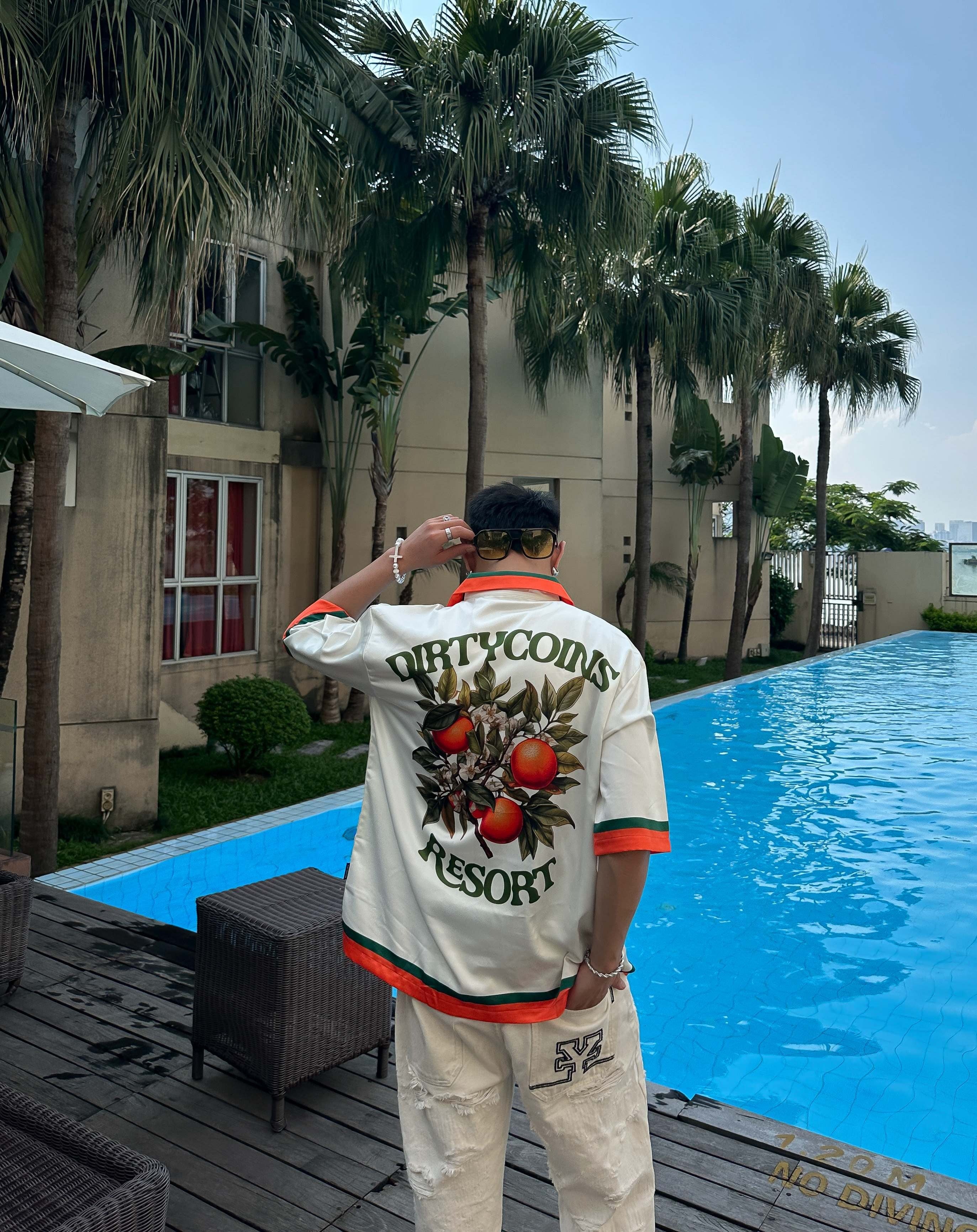 DirtyCoins Resort Cuban Shirt - Cream