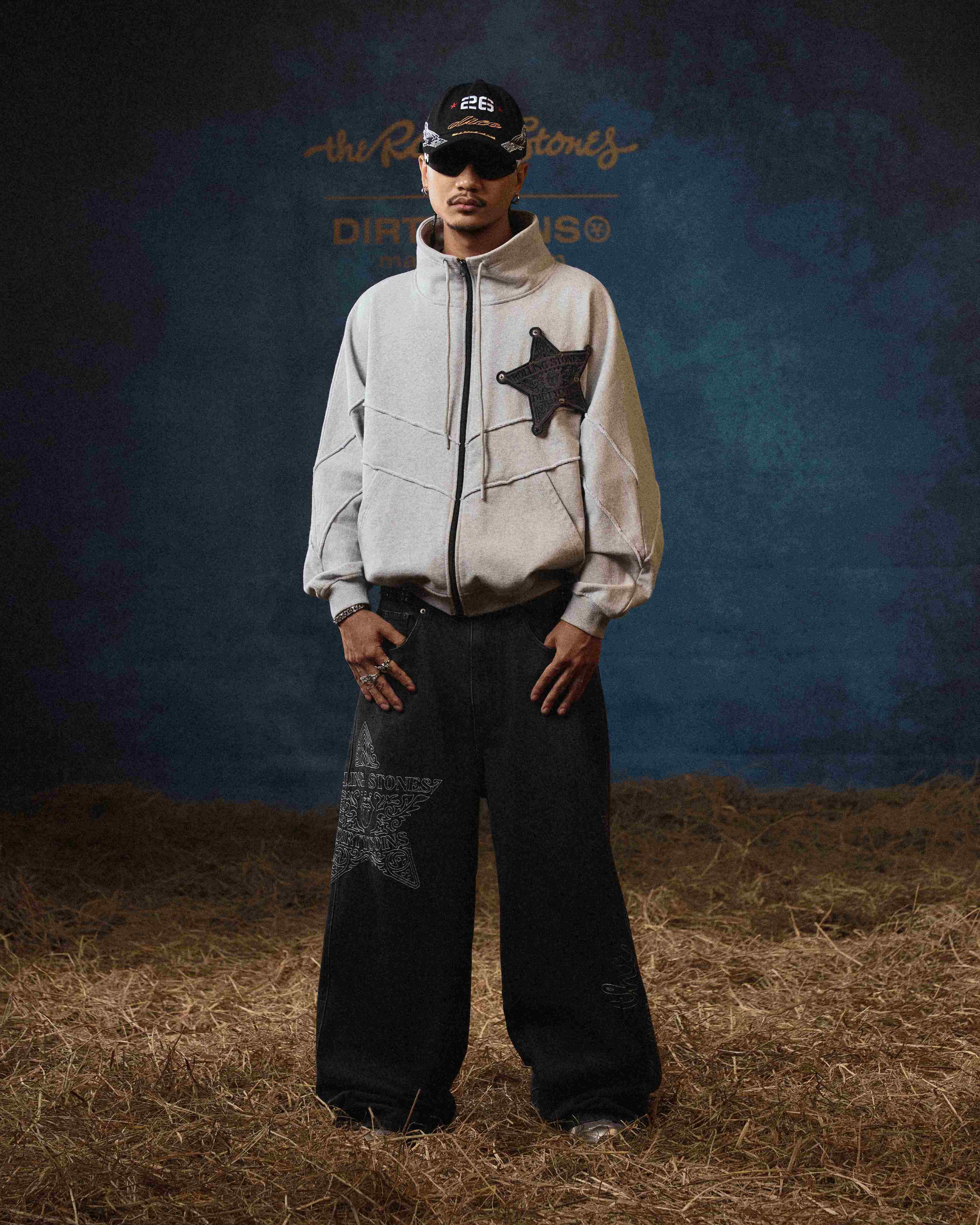 DCxRS Sheriff Melange Sweat Jacket Grey