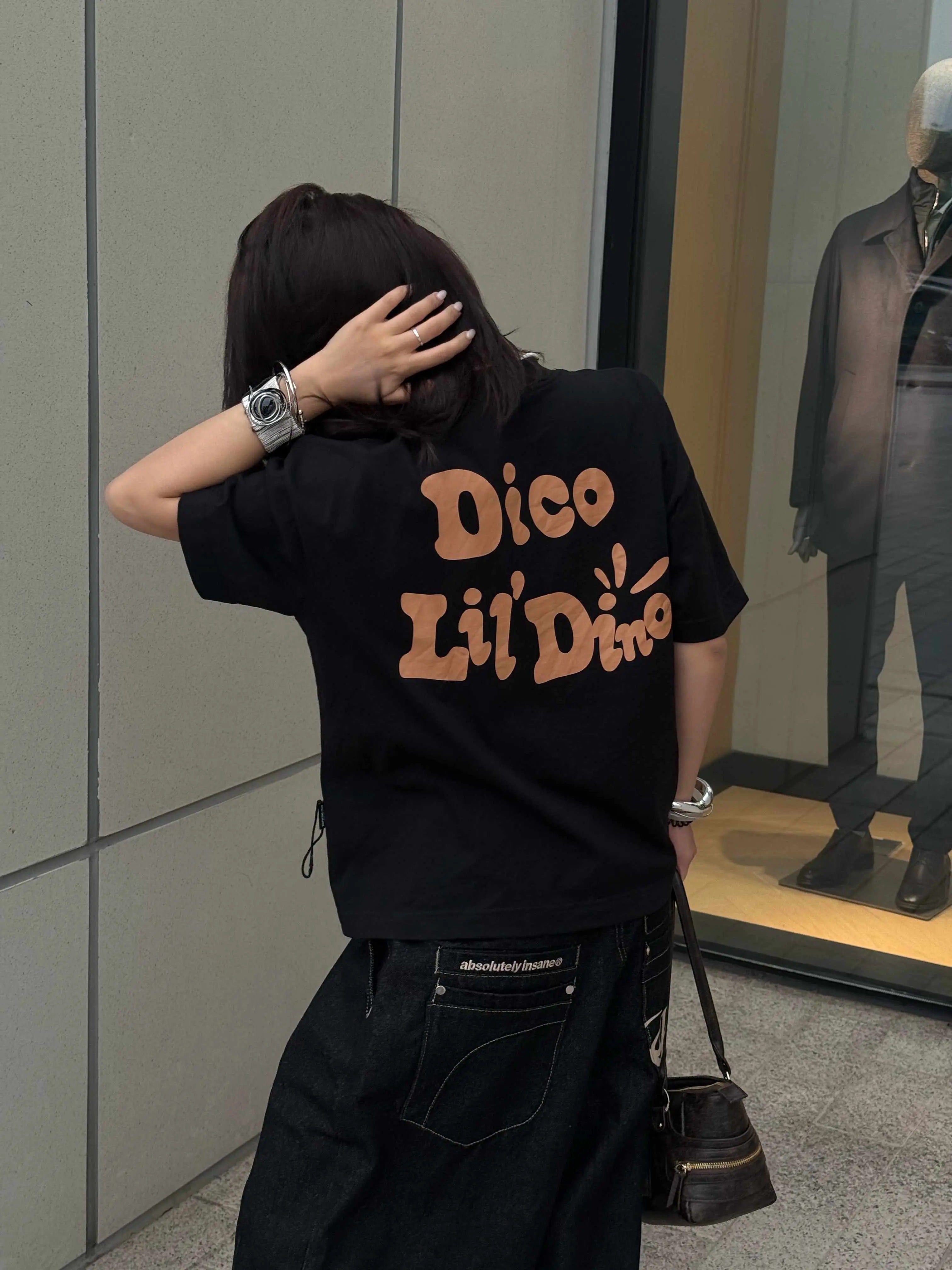 Dico Lil Dino Relaxed Boxy T-shirt Black