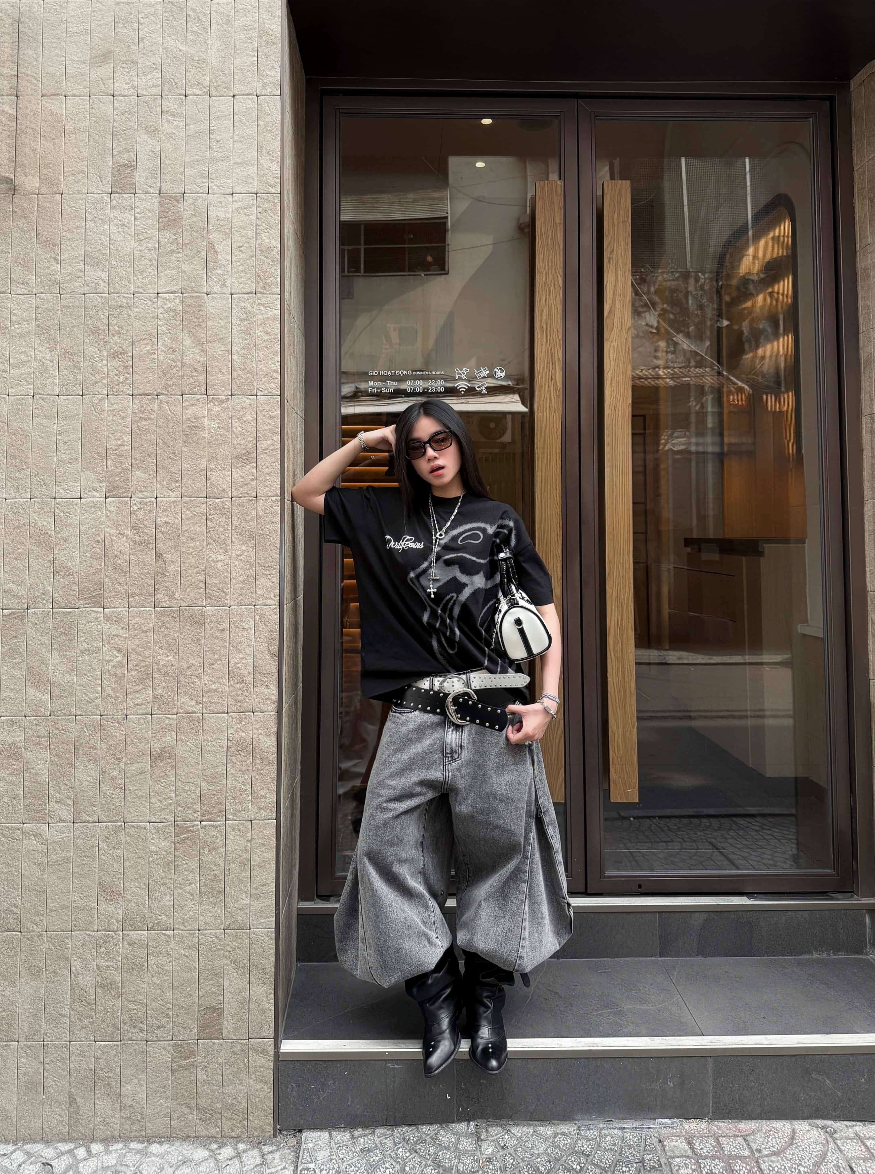 DCxRS Big Logo Print T-Shirt Black