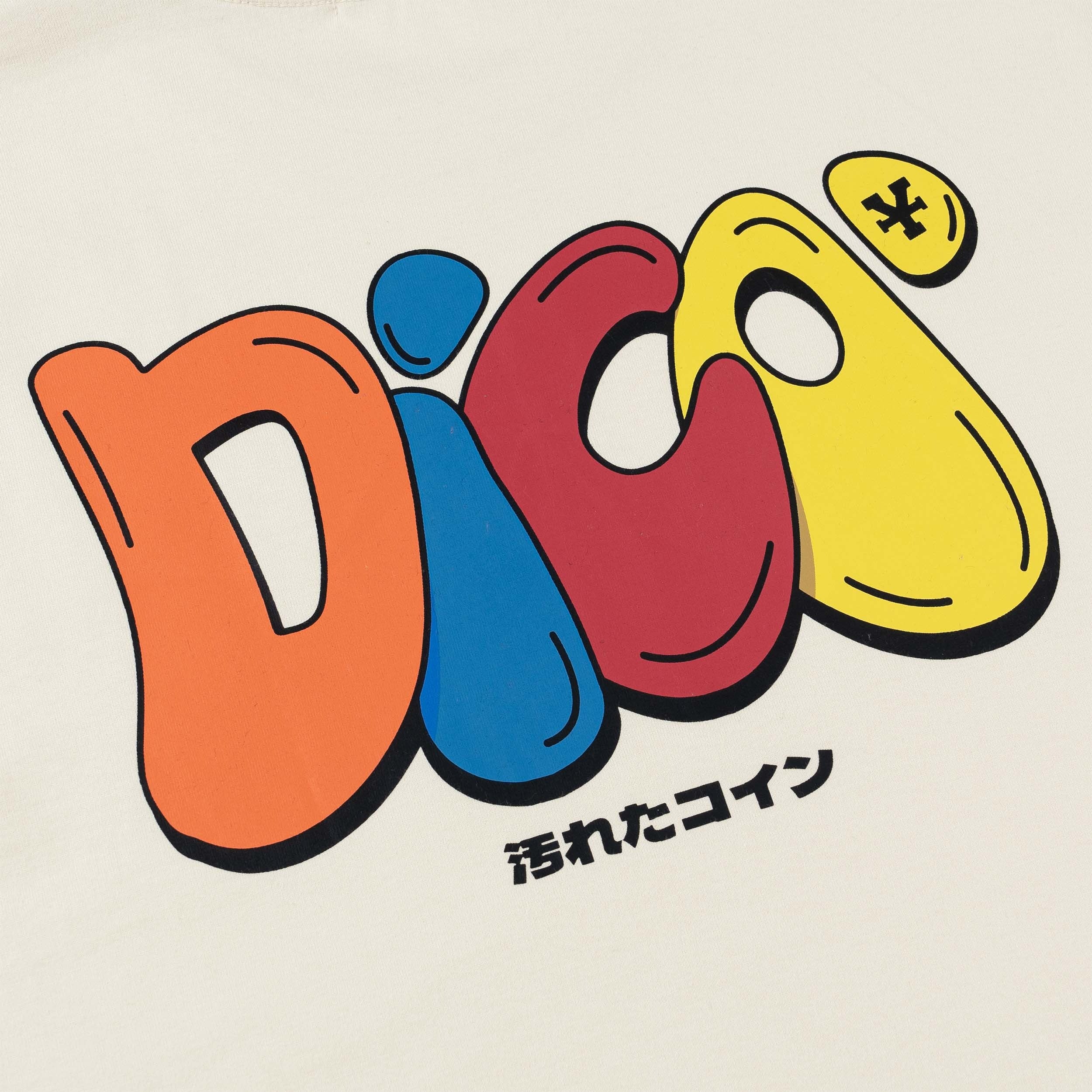 Dico Multicolor Typo T-shirt - Cream