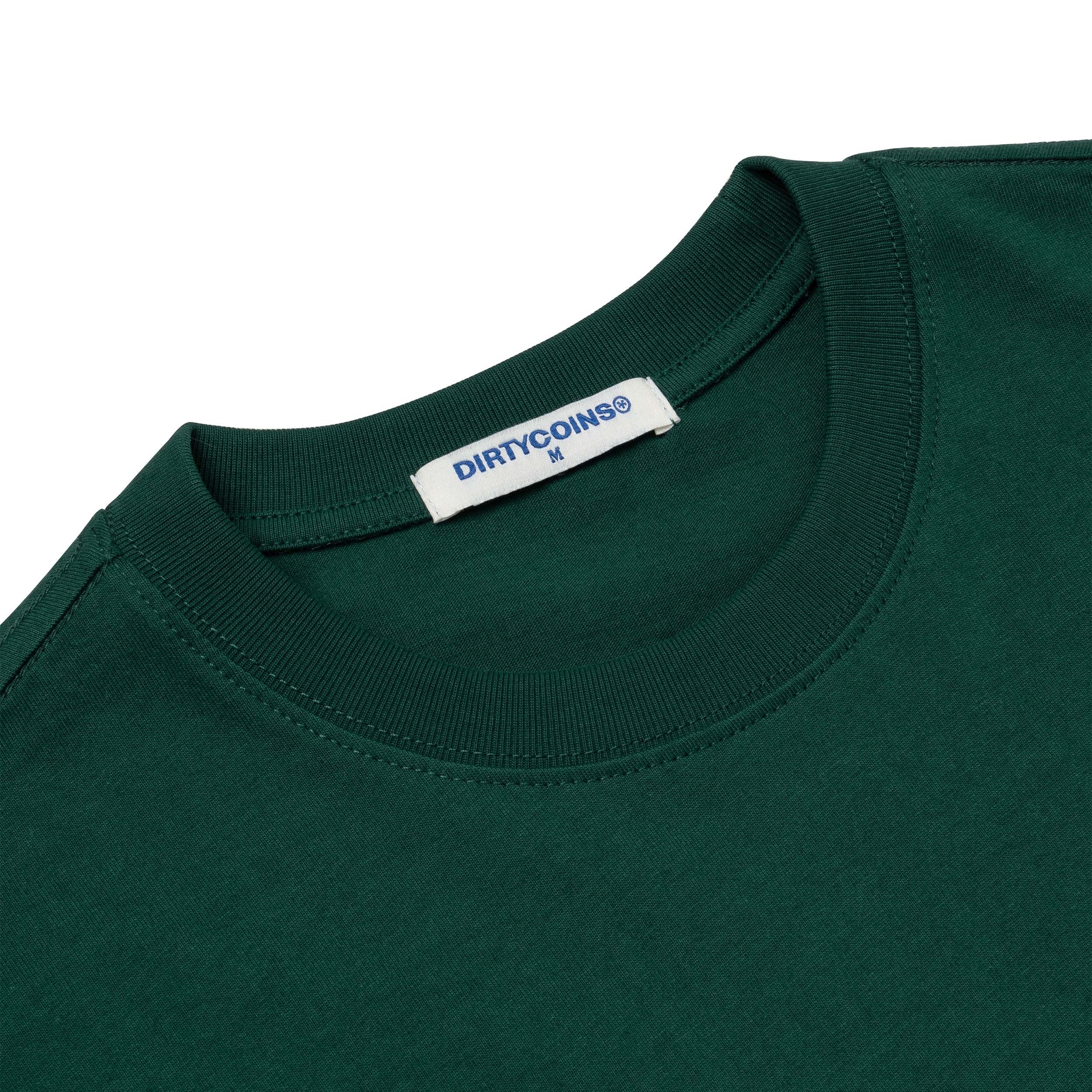 DirtyCoins Western Logo Print T-Shirt Green
