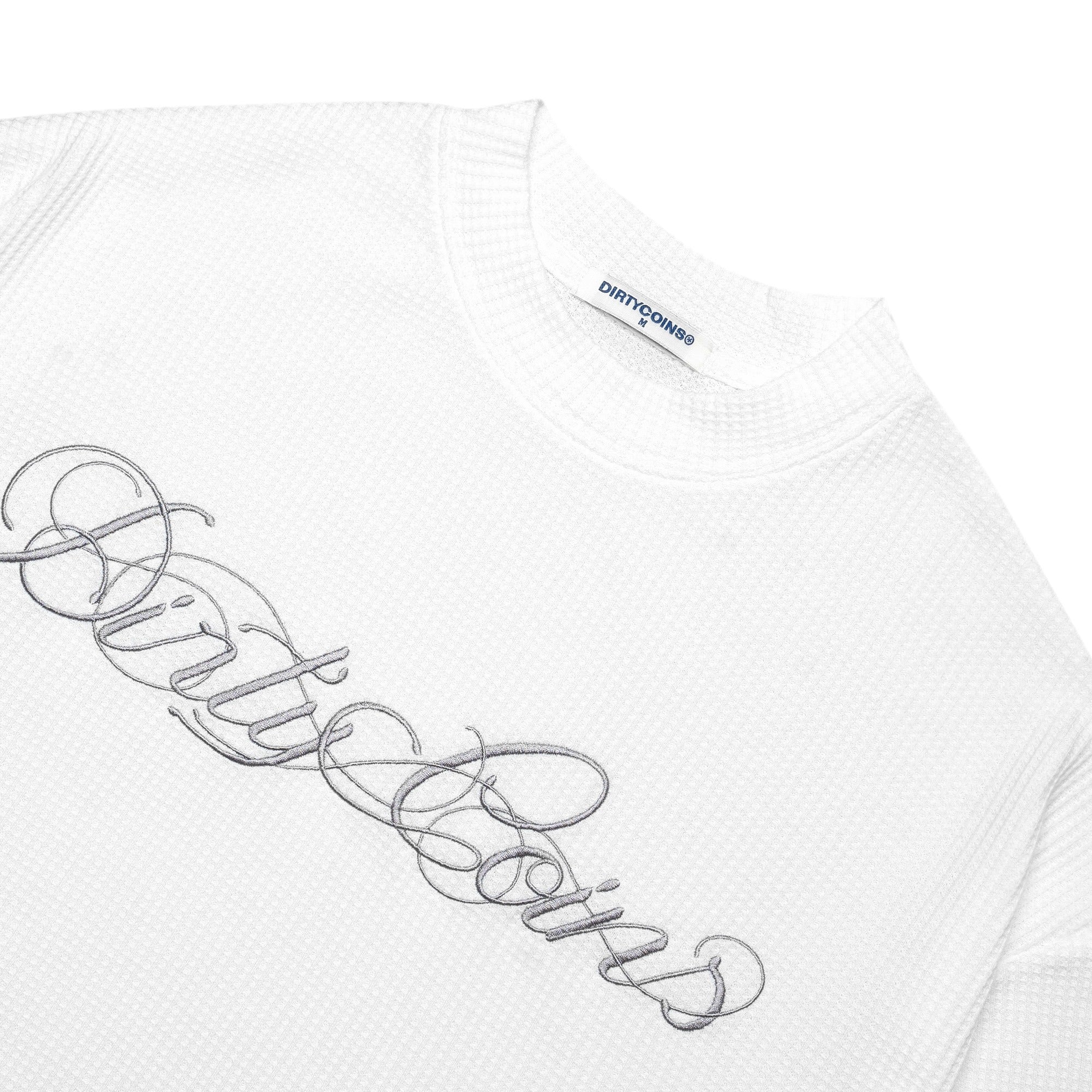 DirtyCoins Script Waffle Long Sleeve T-Shirt