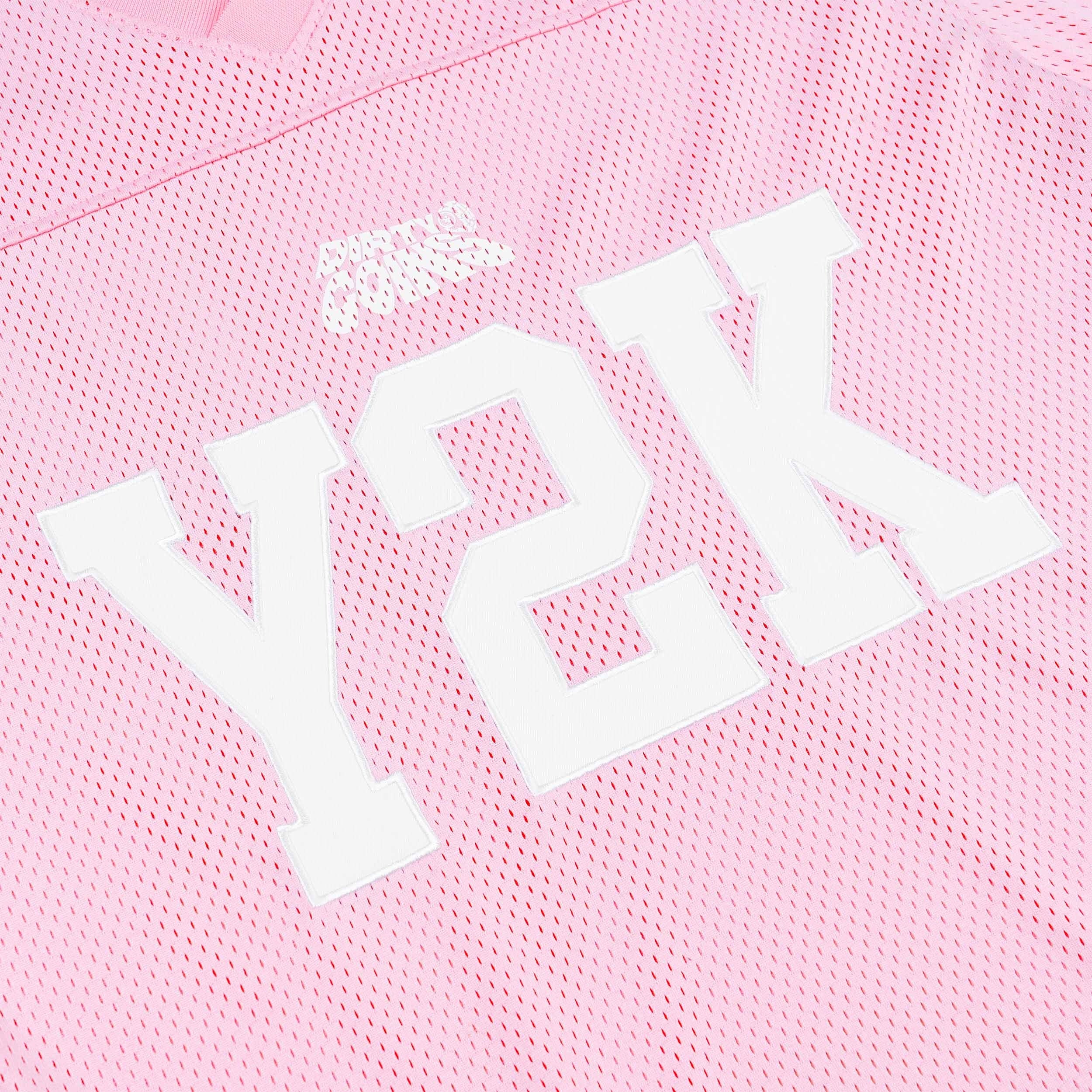 DirtyCoins Y2K Jersey Football Pink