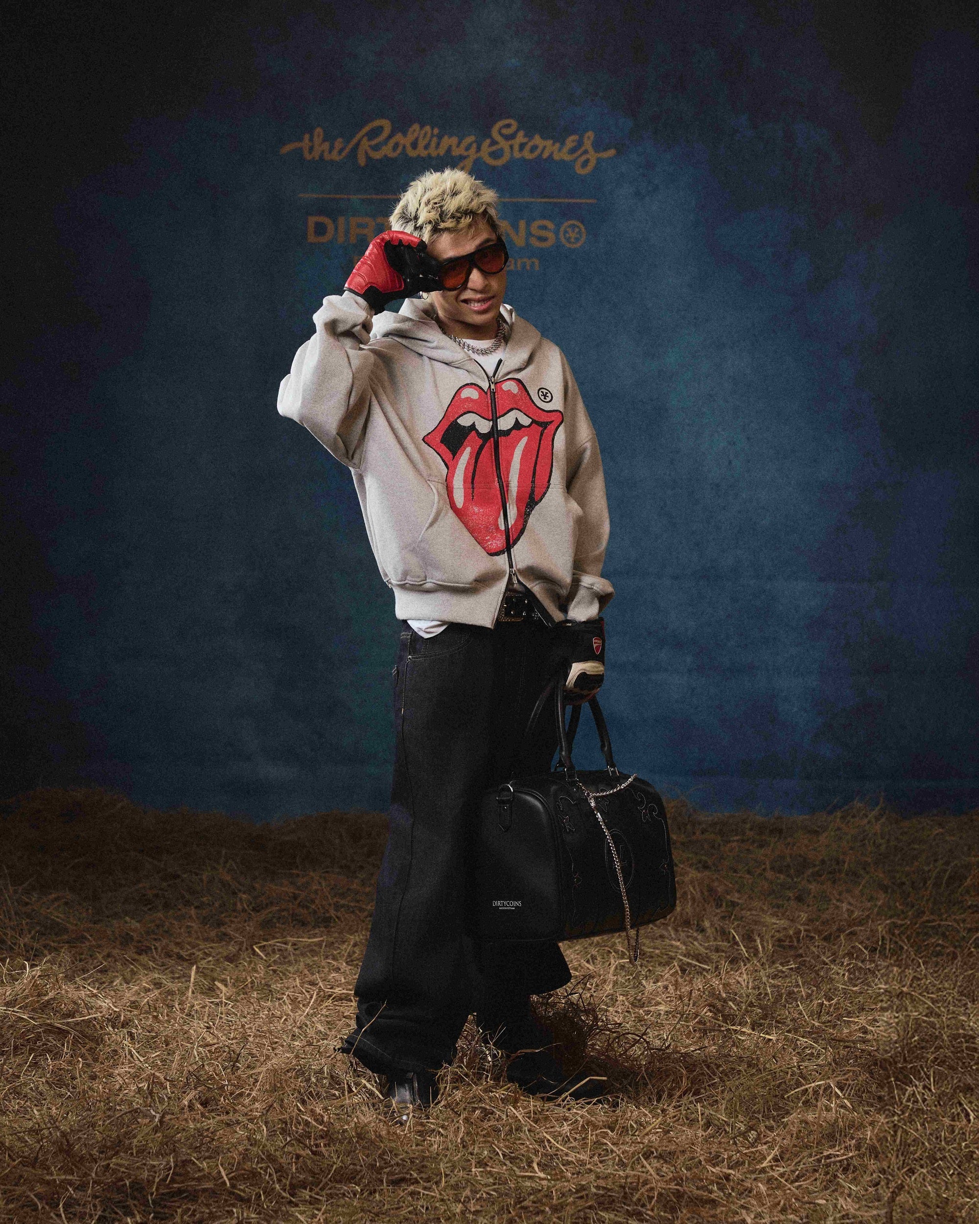 DCxRS Western Studs Bowler Bag Black