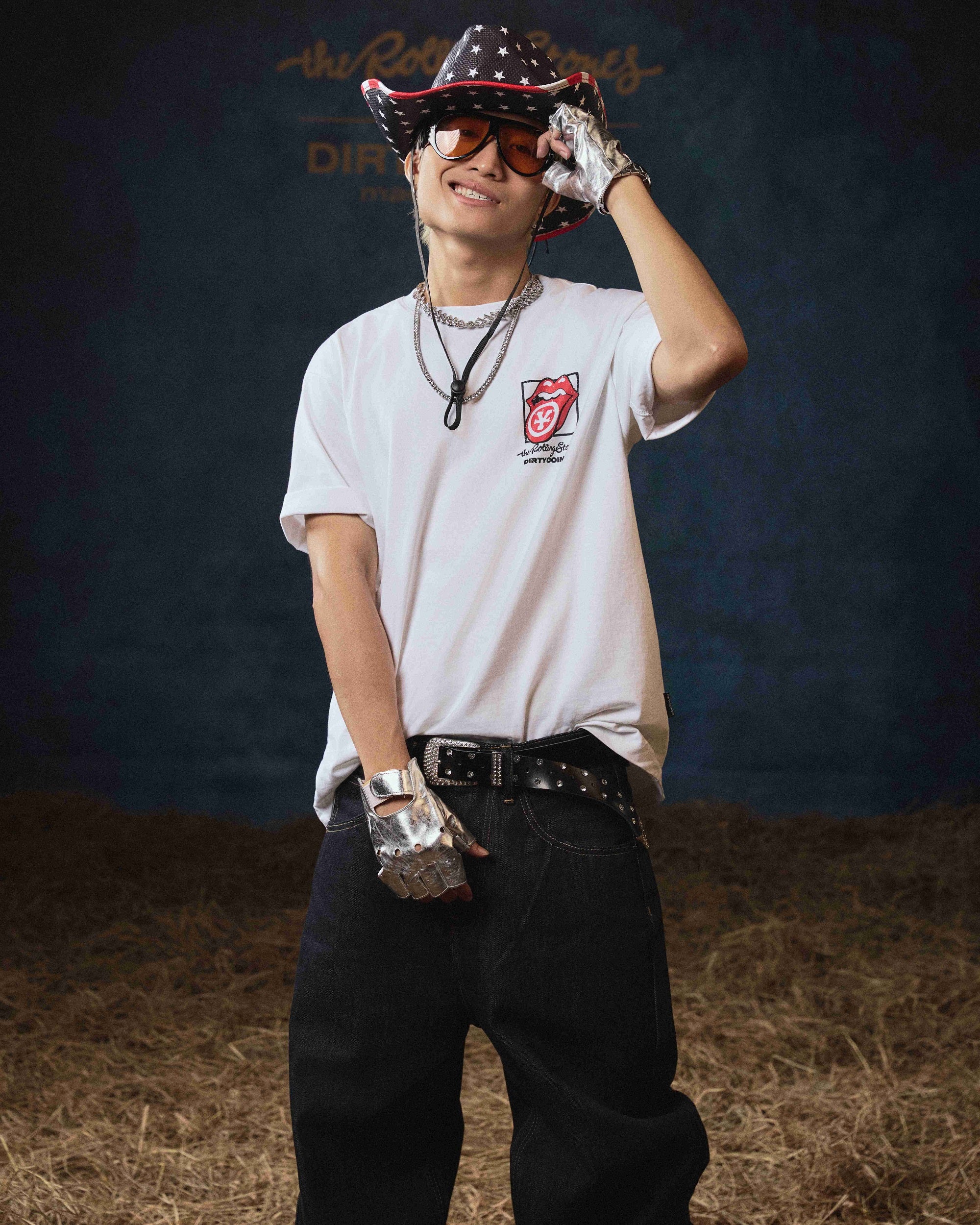 DCxRS Stones Mate Regular T-Shirt White