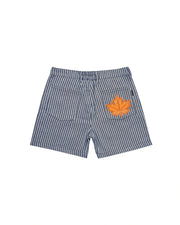 DirtyCoins Striped Maple Leaf Shorts