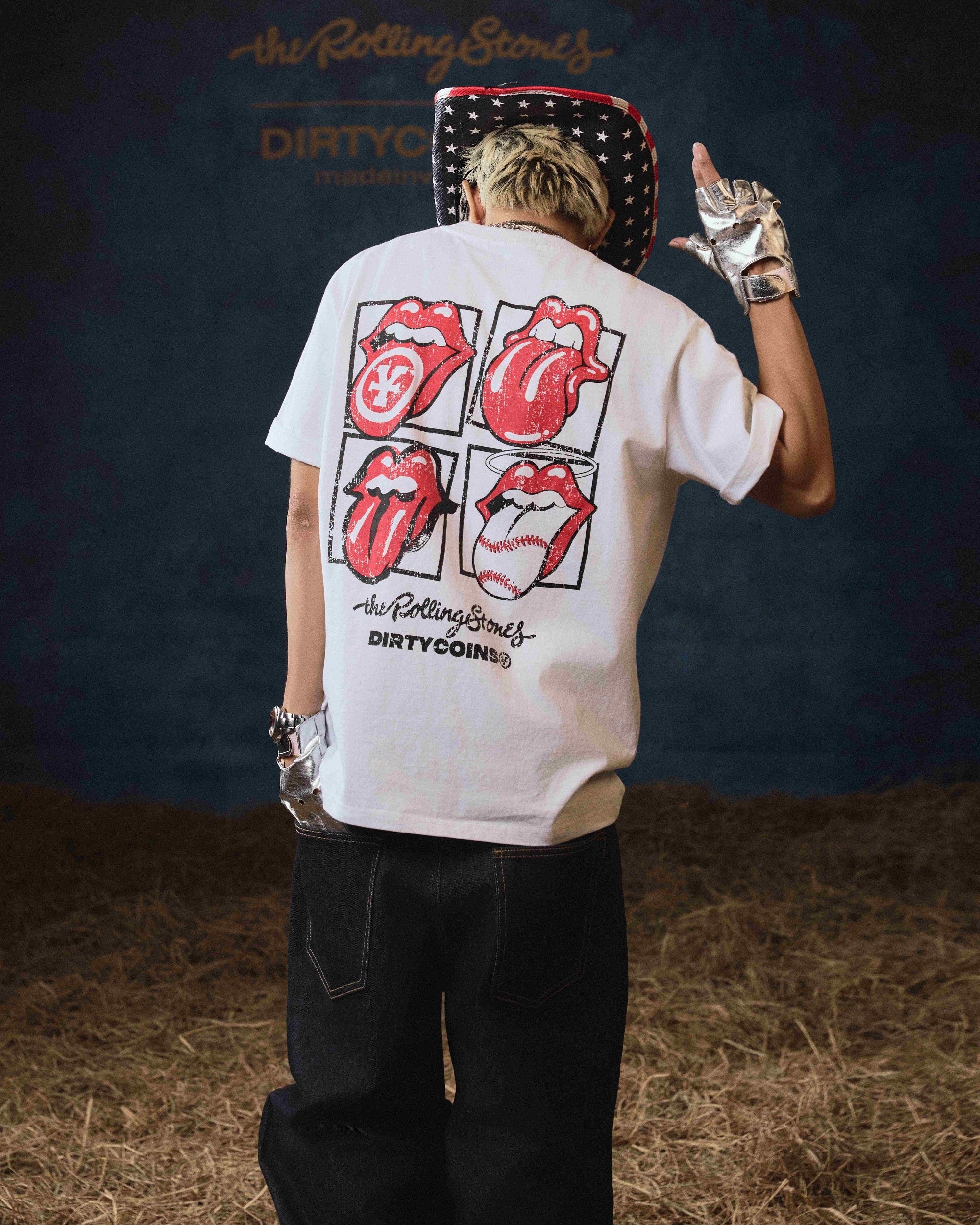 DCxRS Stones Mate Regular T-Shirt White