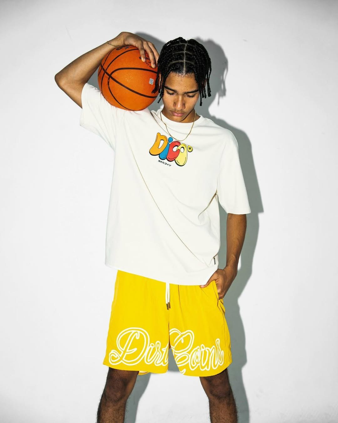 Dico Multicolor Typo T-shirt - Cream